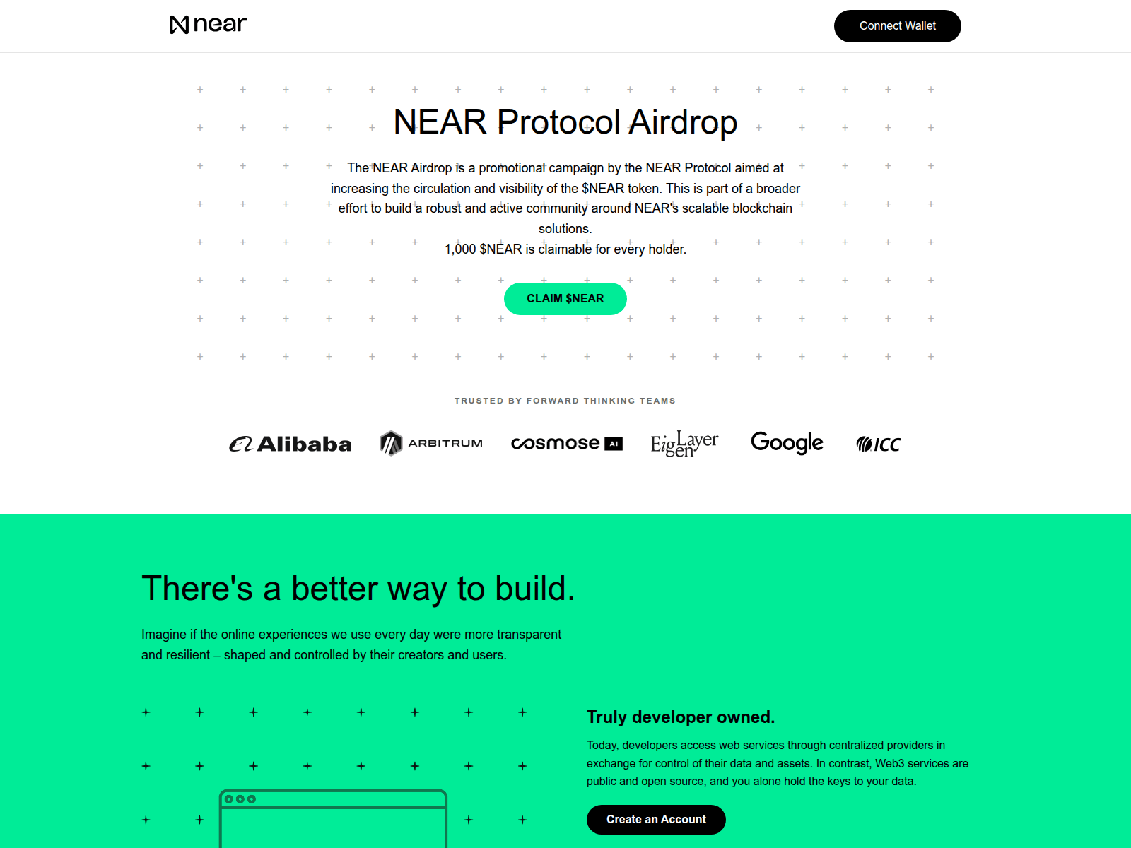 Screenshot of near-gives.com