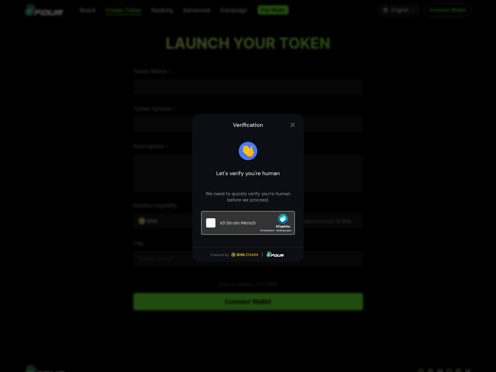 Screenshot of verify-four.meme