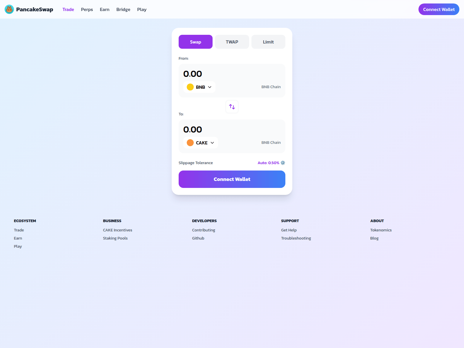 Screenshot of aawe.finance