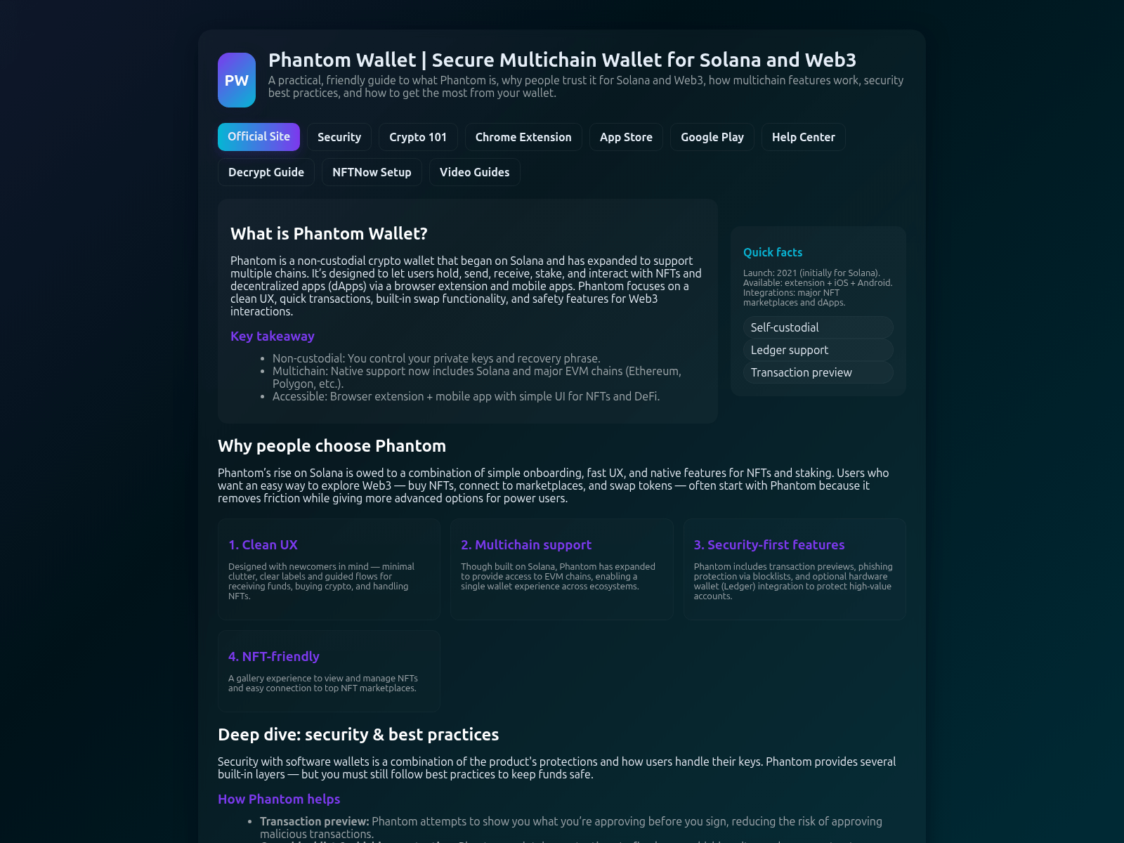 Screenshot of phntom.pages.dev