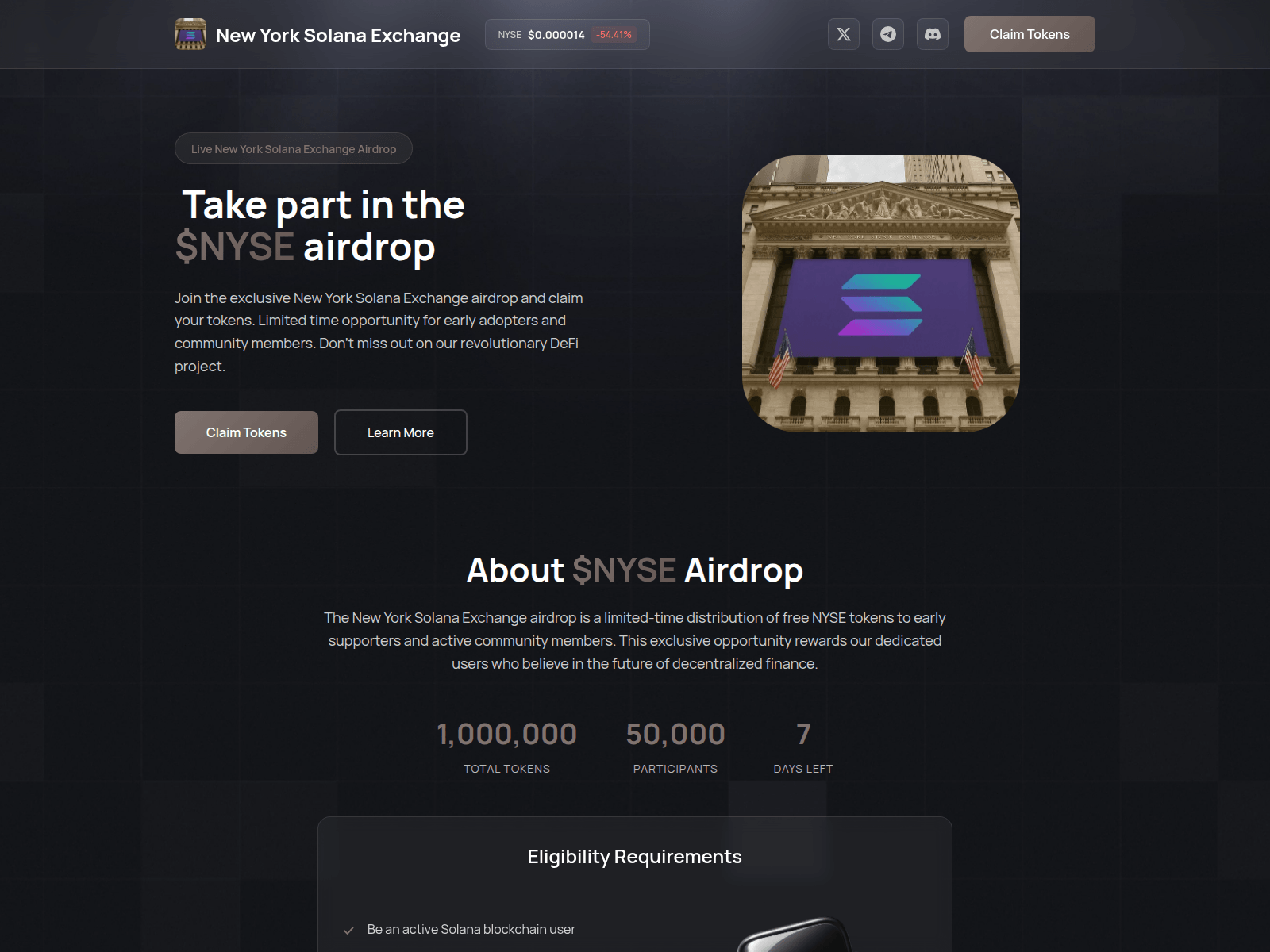 Screenshot of nyse.allocation.finance