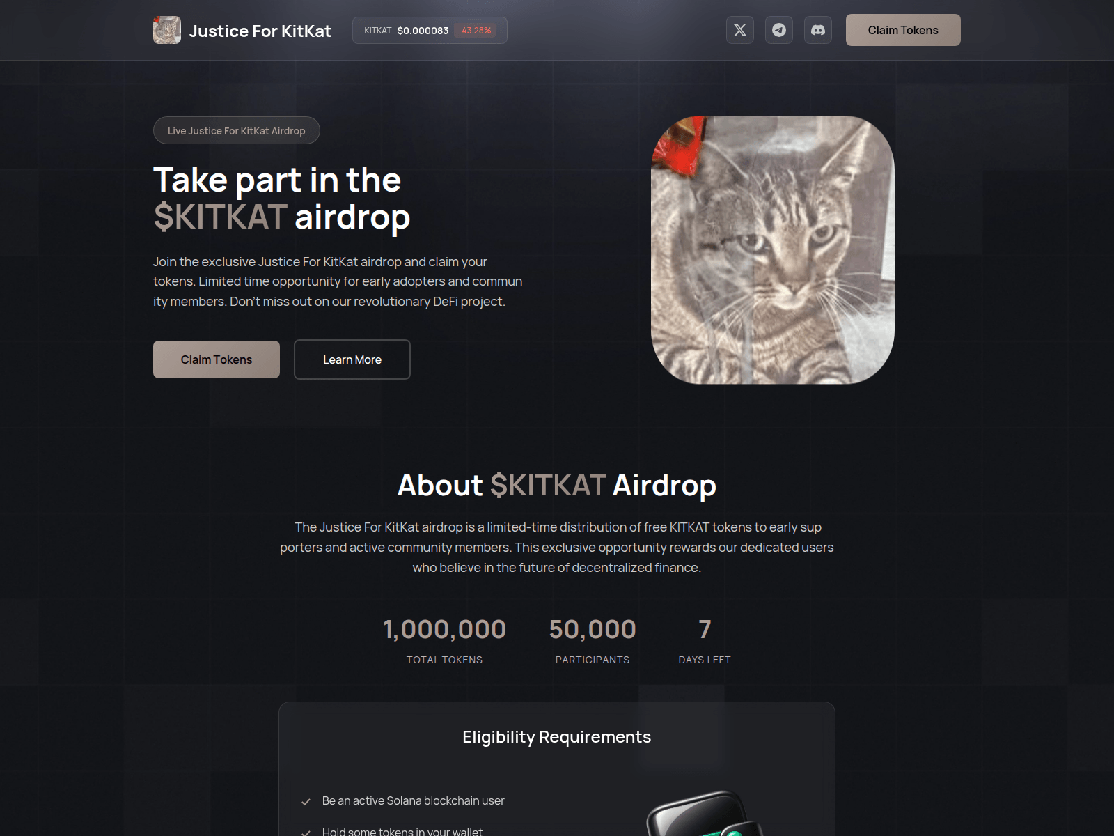Screenshot of kitkat.allocation.finance