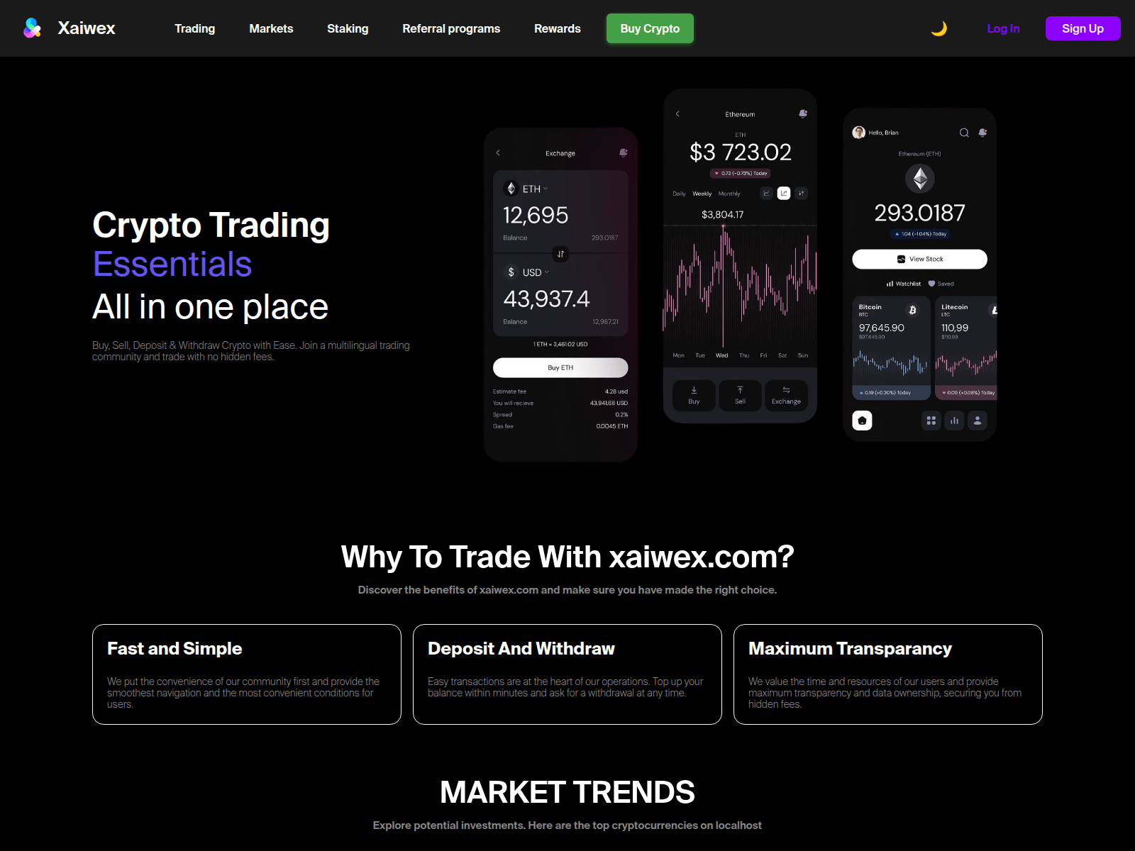 Screenshot of xaiwex.com