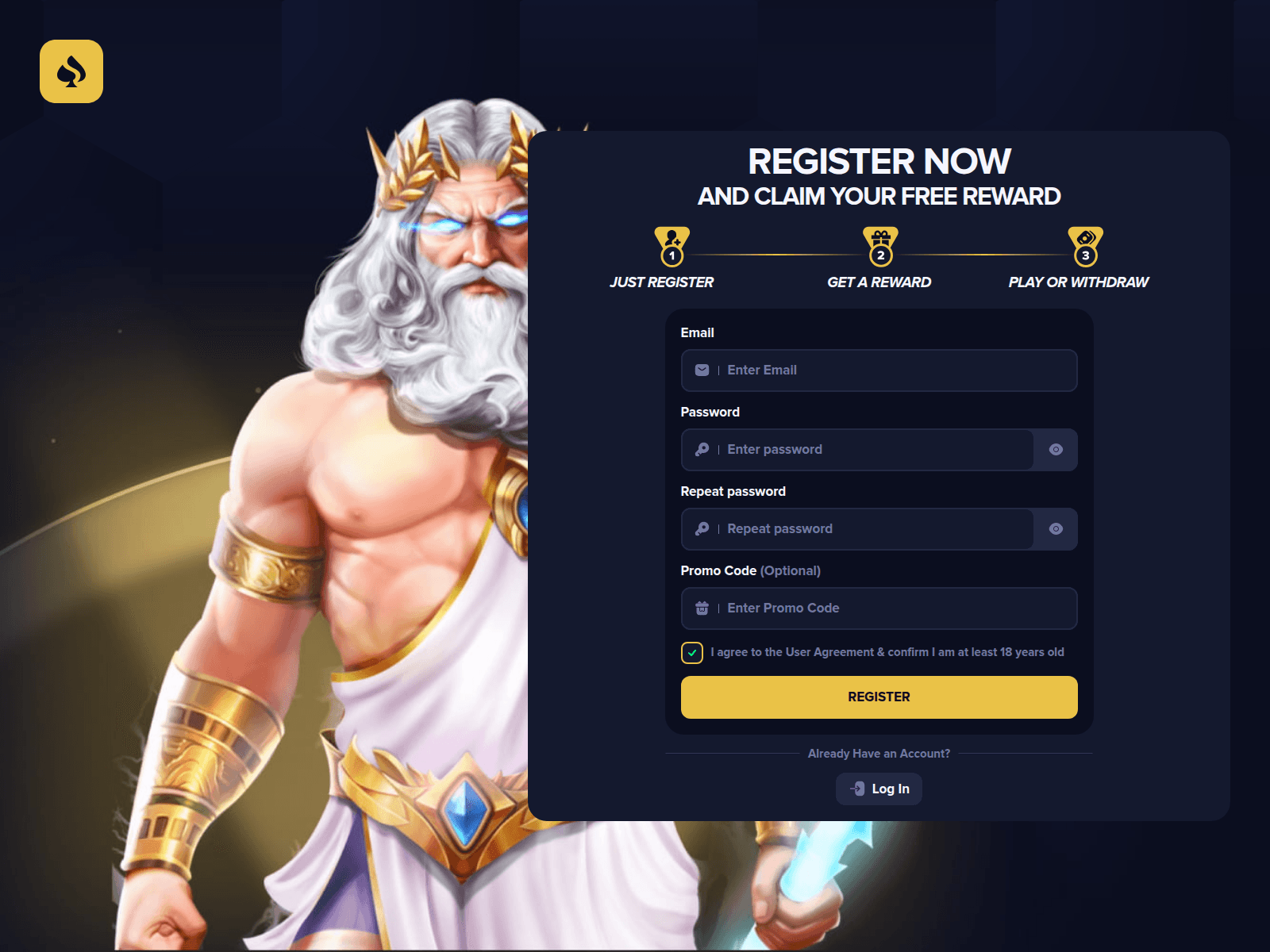 Screenshot of spinzr.com