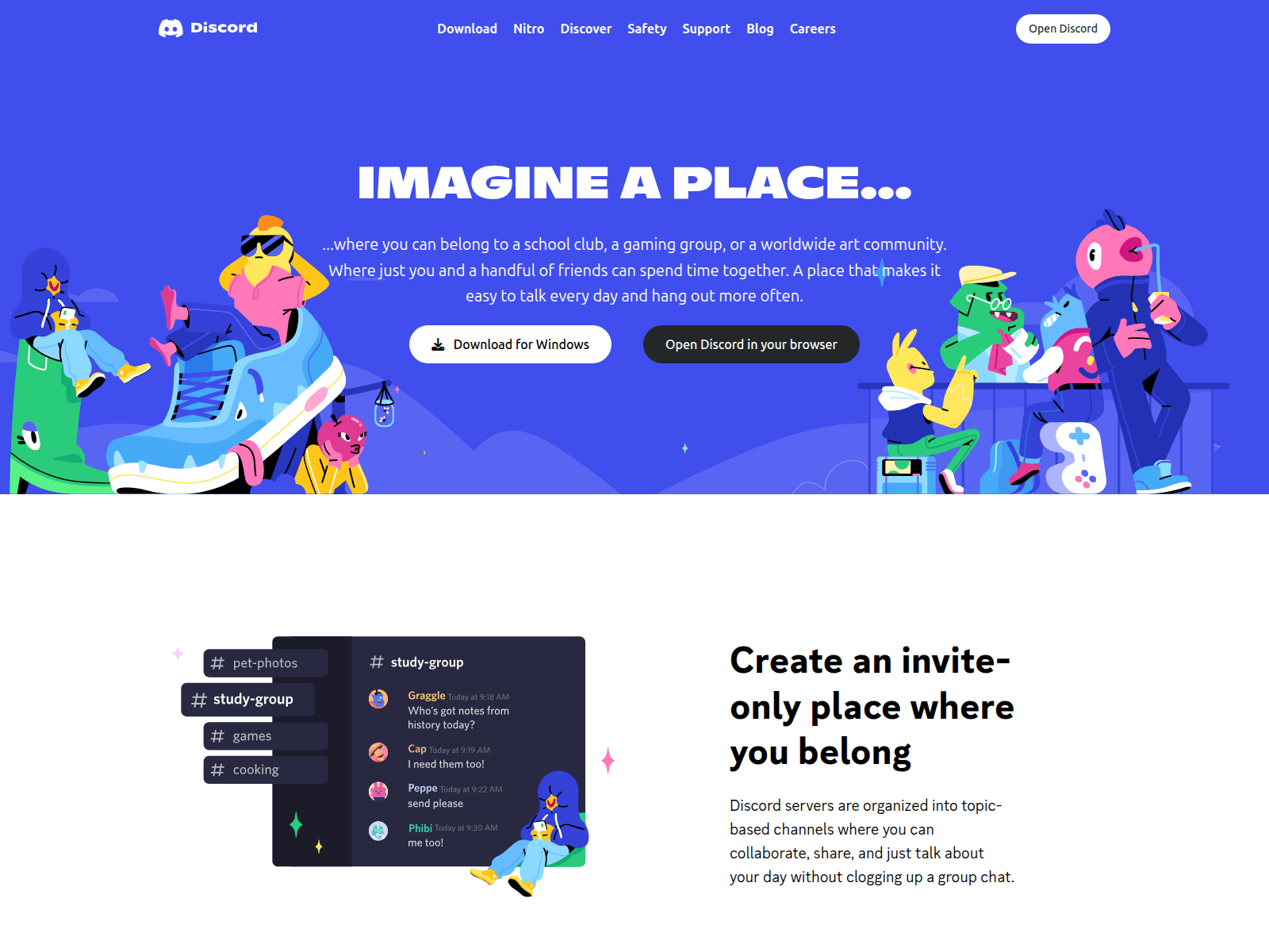 Screenshot of discord-homepage-ui.netlify.app