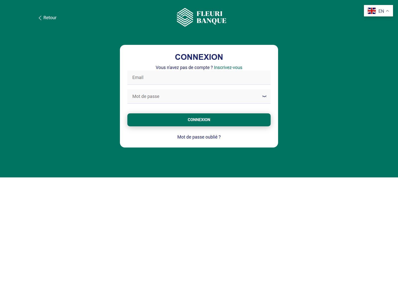 Screenshot of auth.fleuribnk.com