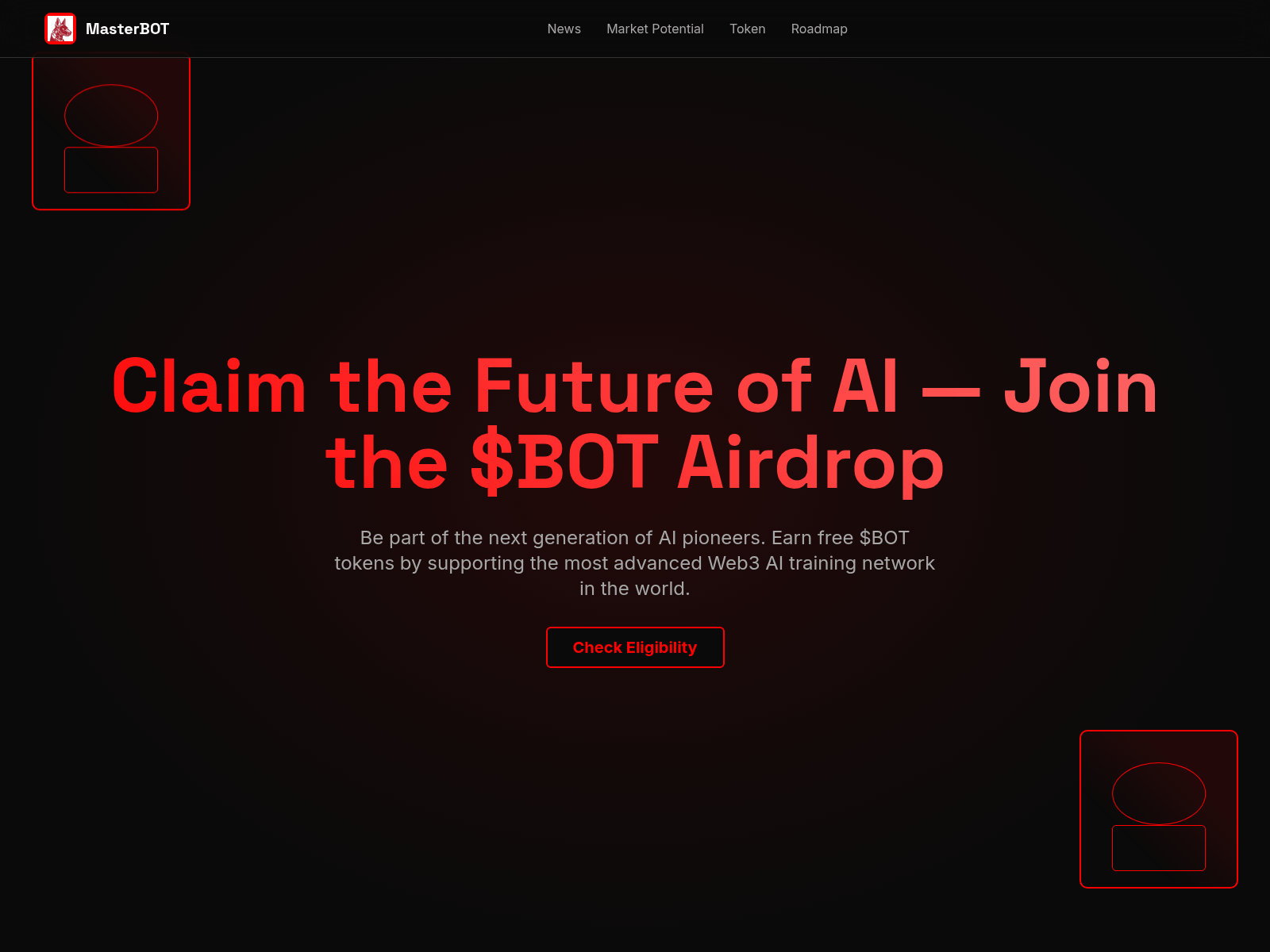 Screenshot of airdrop-masterbot.com