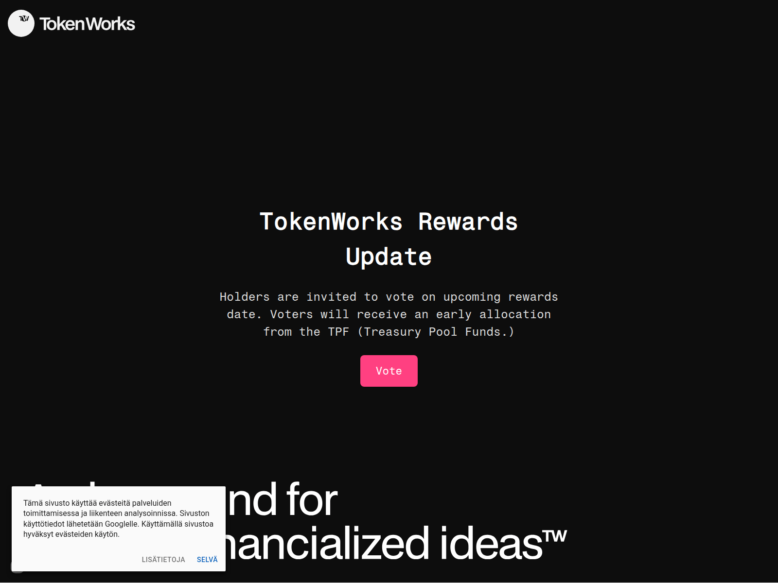 Screenshot of nftstrategy-votes.com