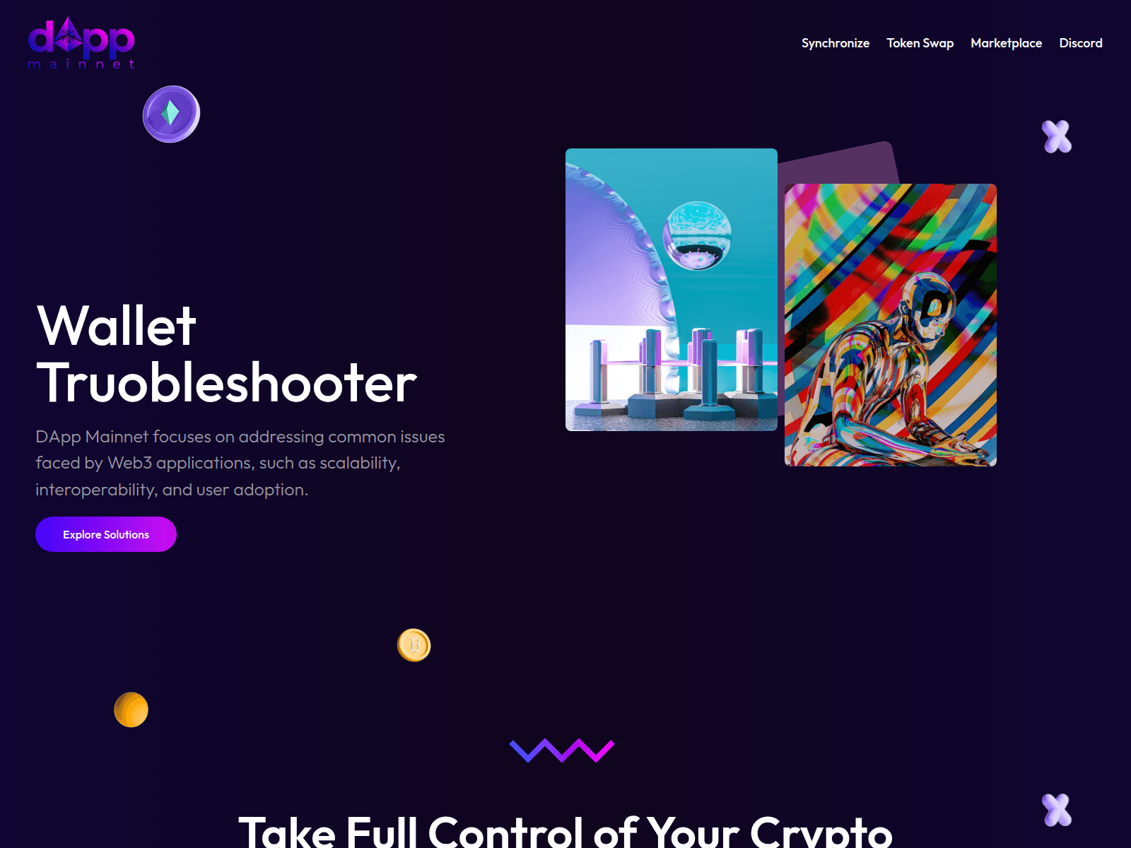 Screenshot of dappcrypto-dapp.space