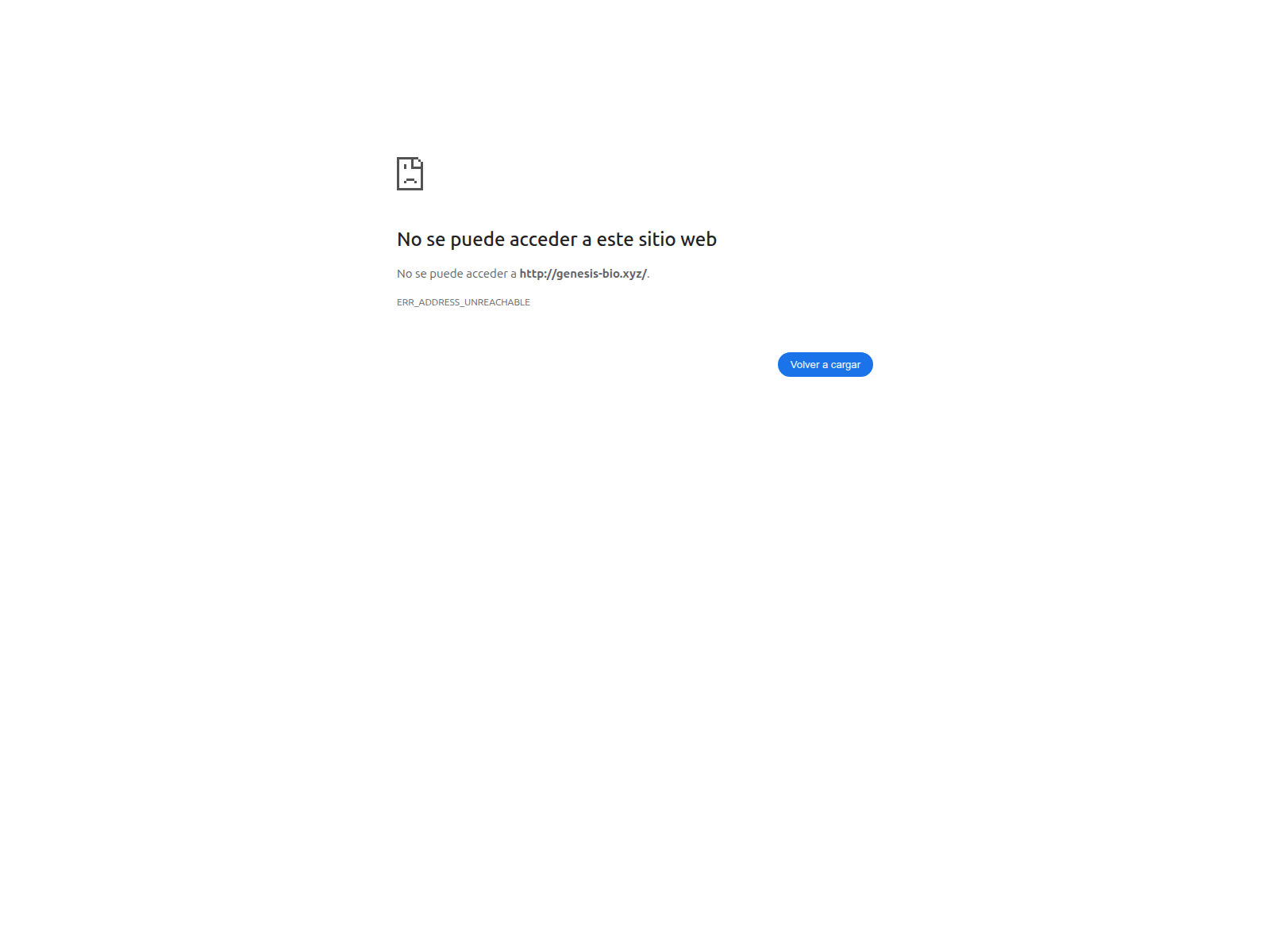 Screenshot of genesis-bio.xyz