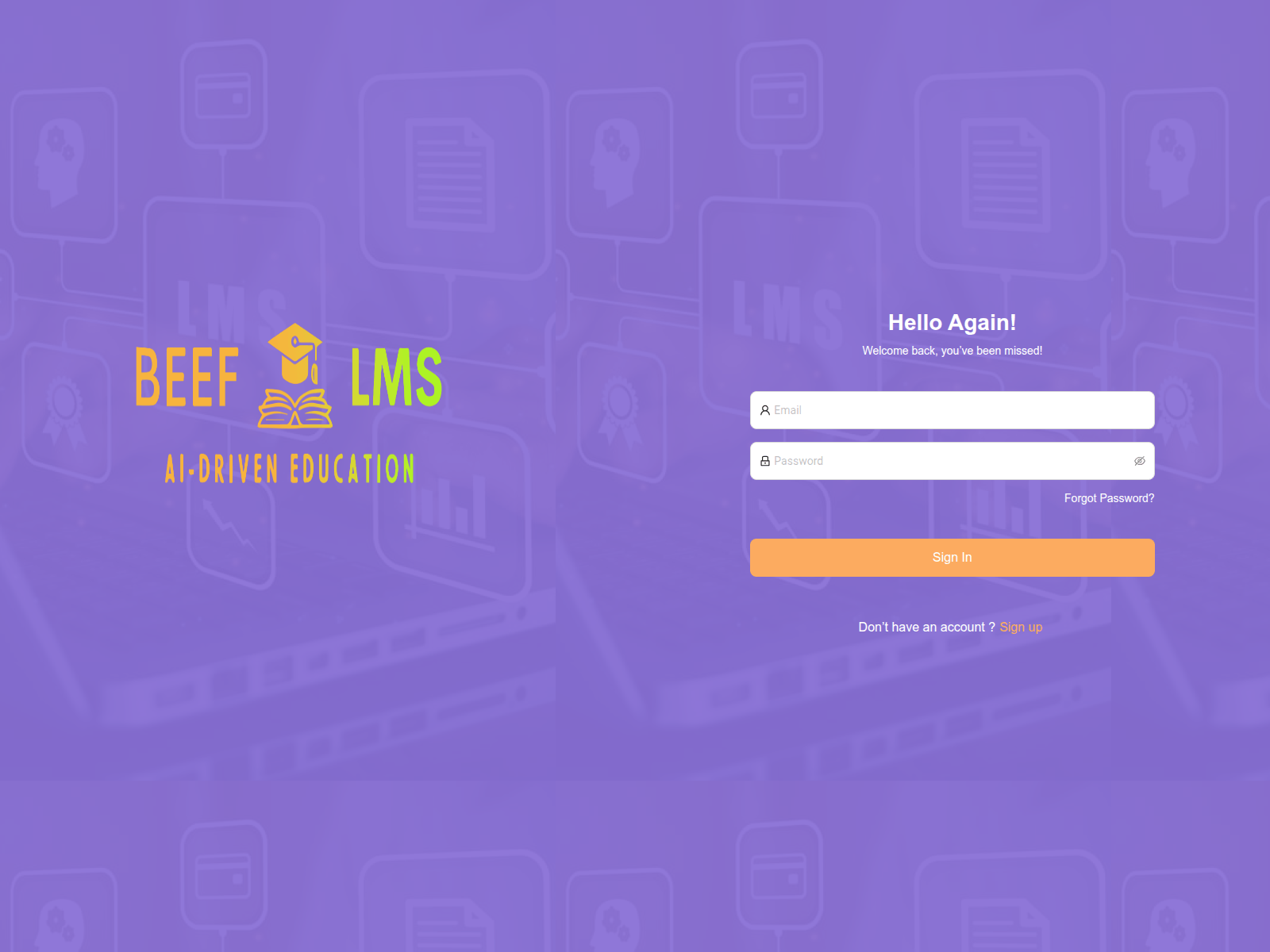 Screenshot of app.beeflms.com