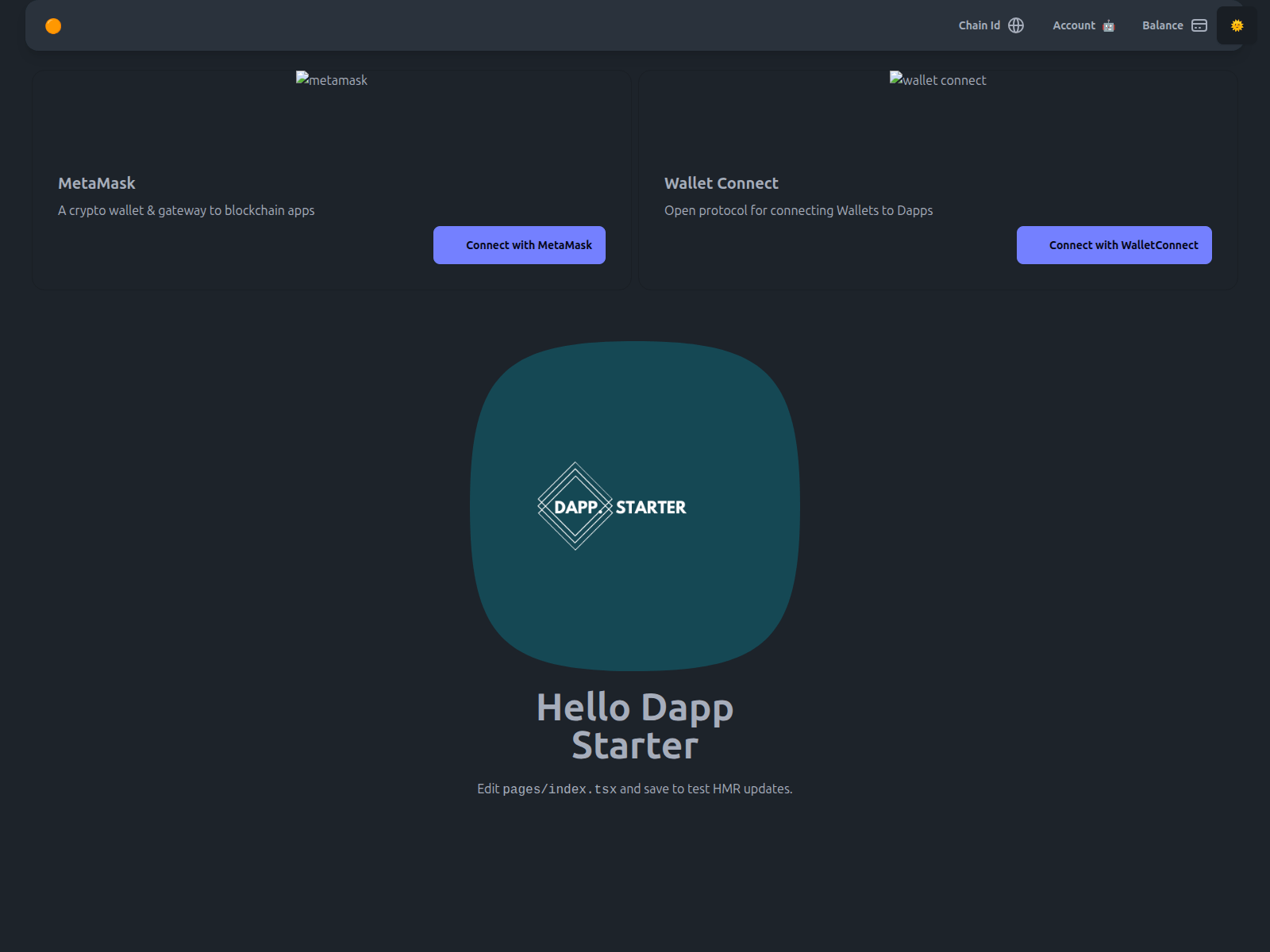 Screenshot of dapp-starter-pay3wfto1-dung-huynh-duc-kakas-projects.vercel.app