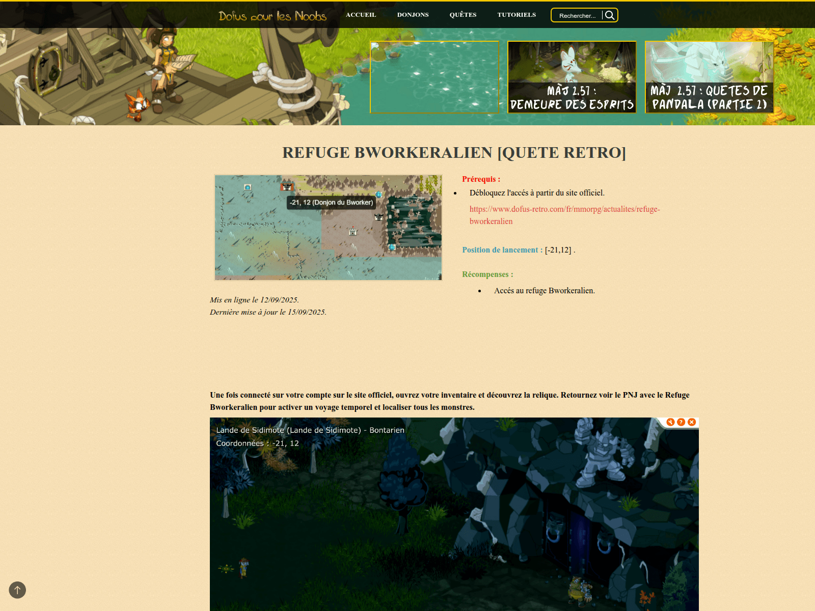 Screenshot of dofuspourslesnoobss.com
