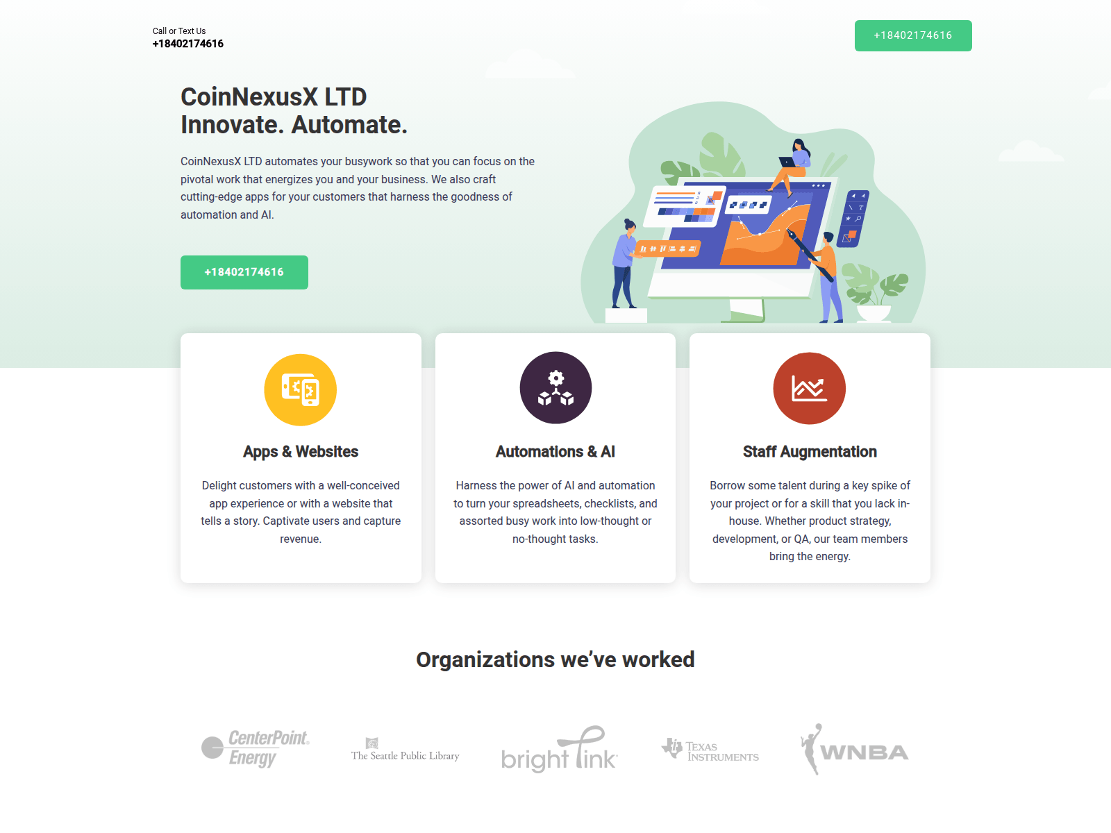 Screenshot of coinnexusxltd.com