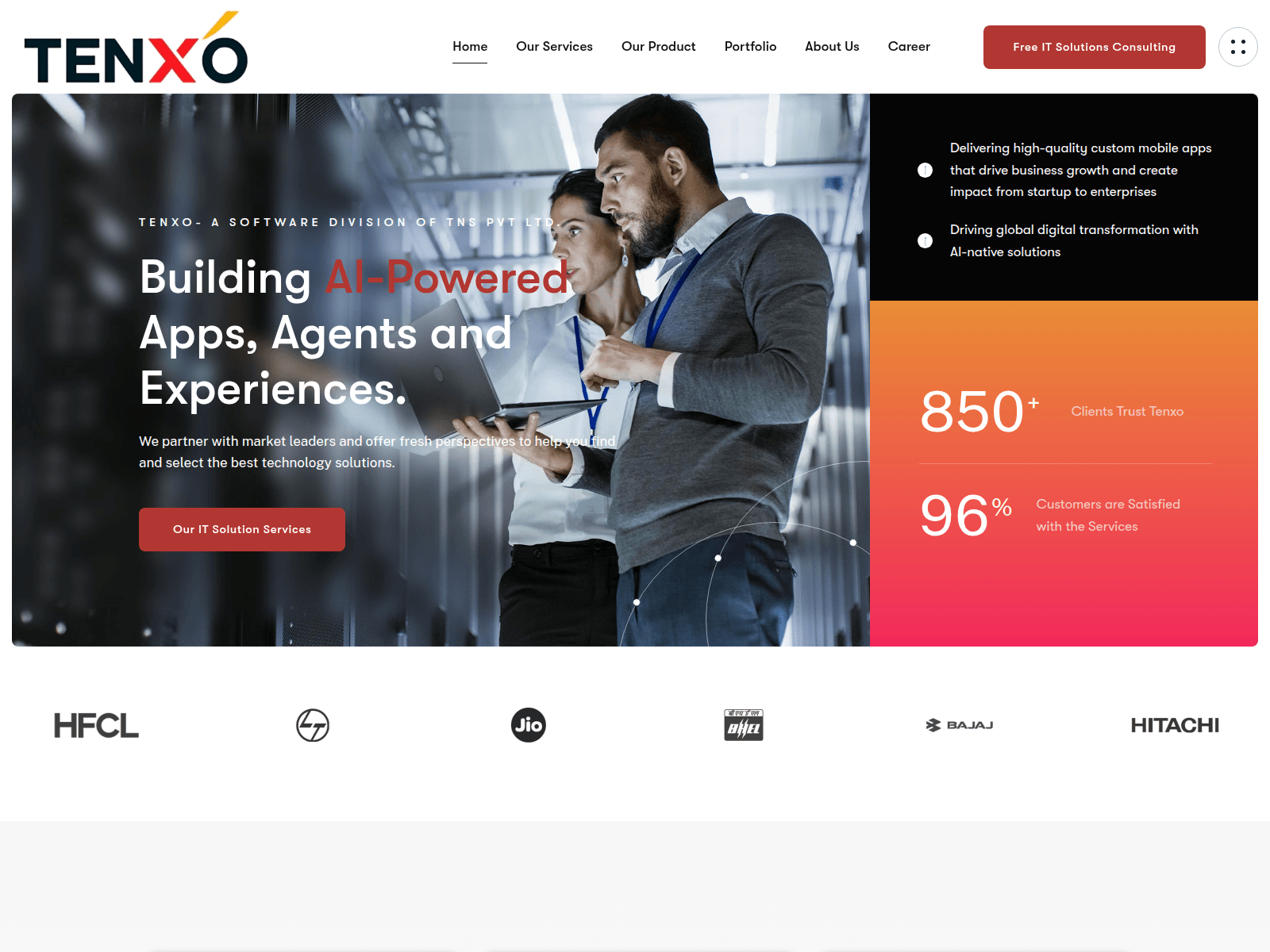 Screenshot of tenxo.io