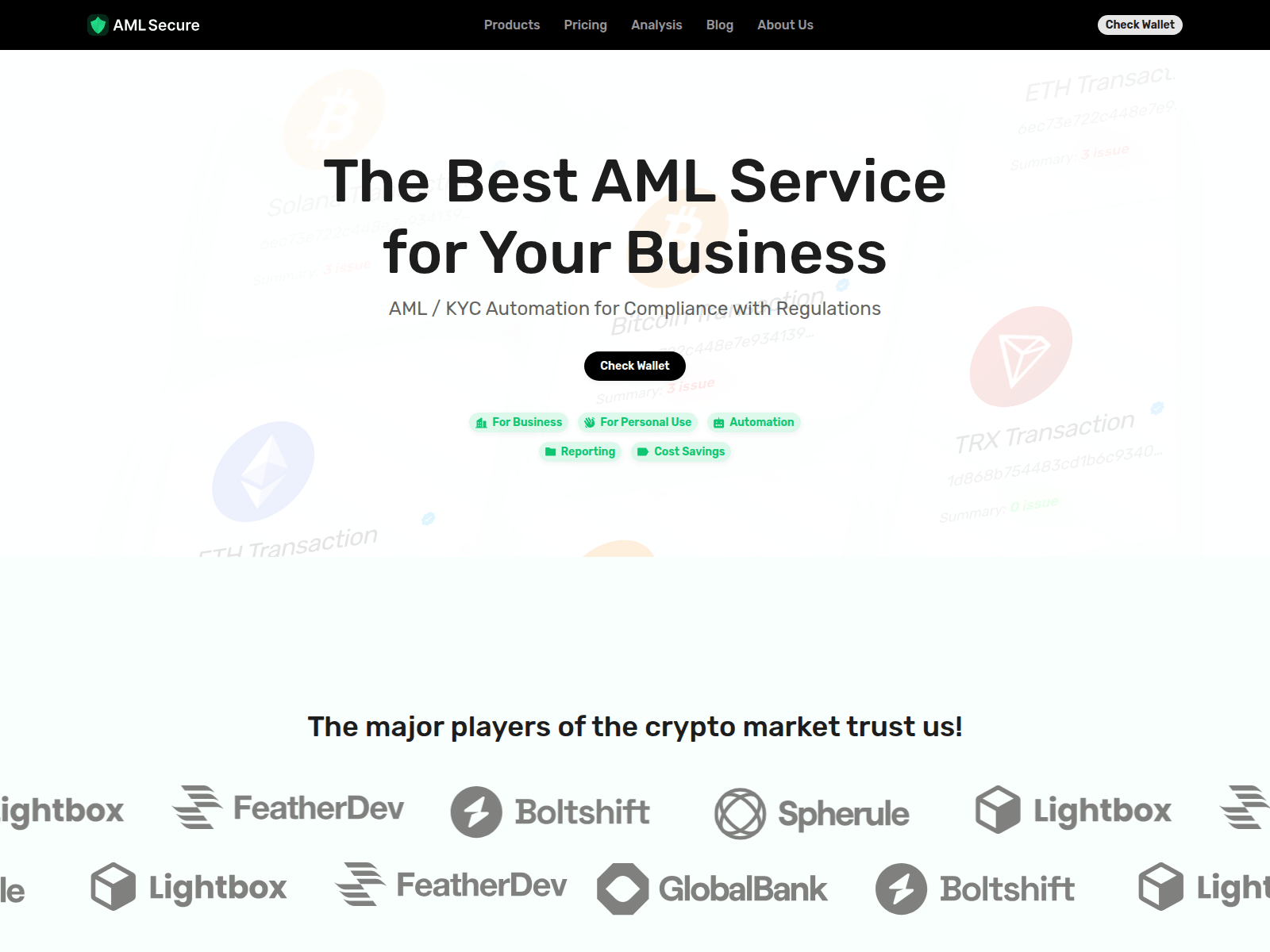 Forensic screenshot of amlsecure.blog