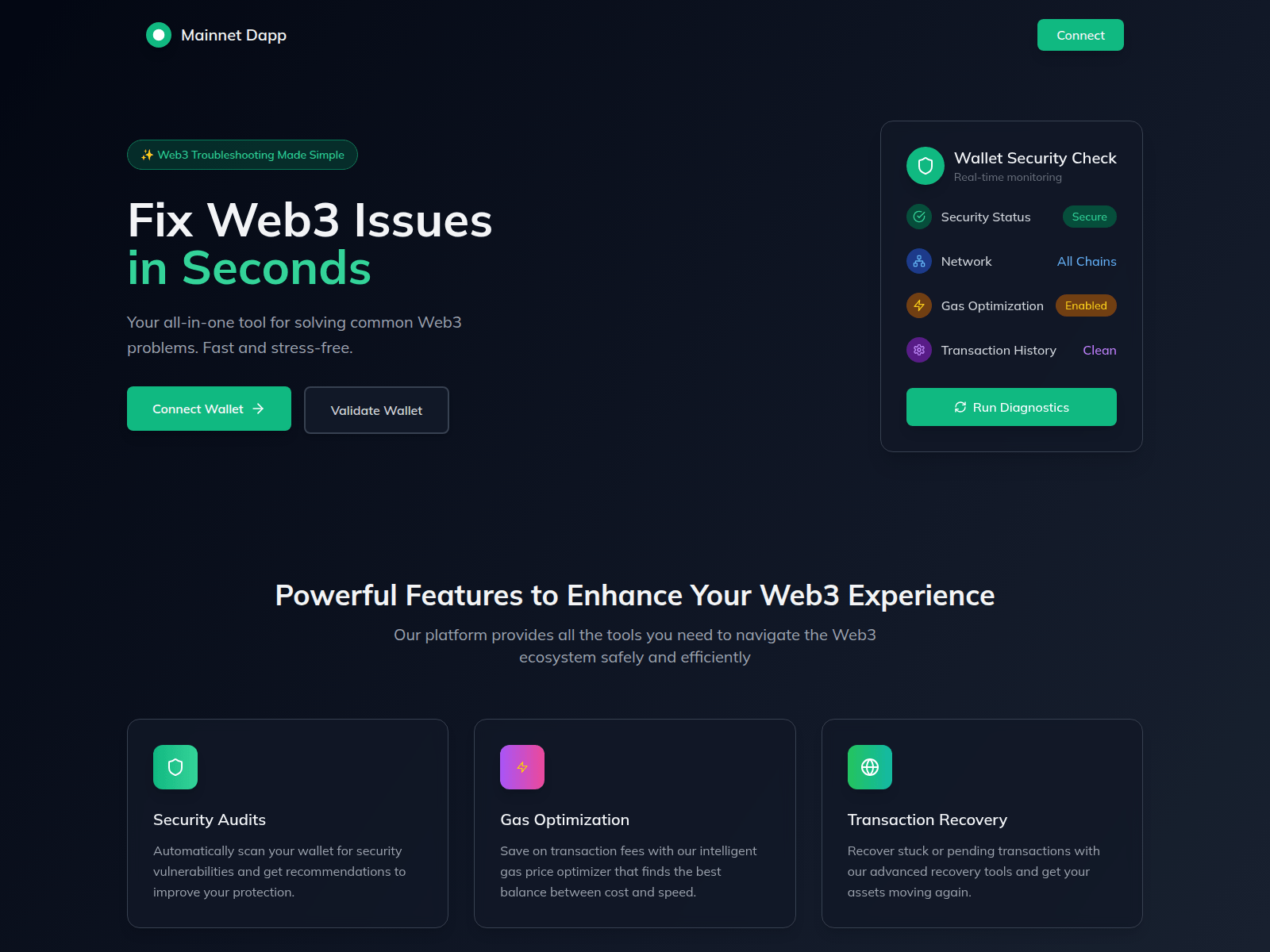 Screenshot of metadapplinks.xyz
