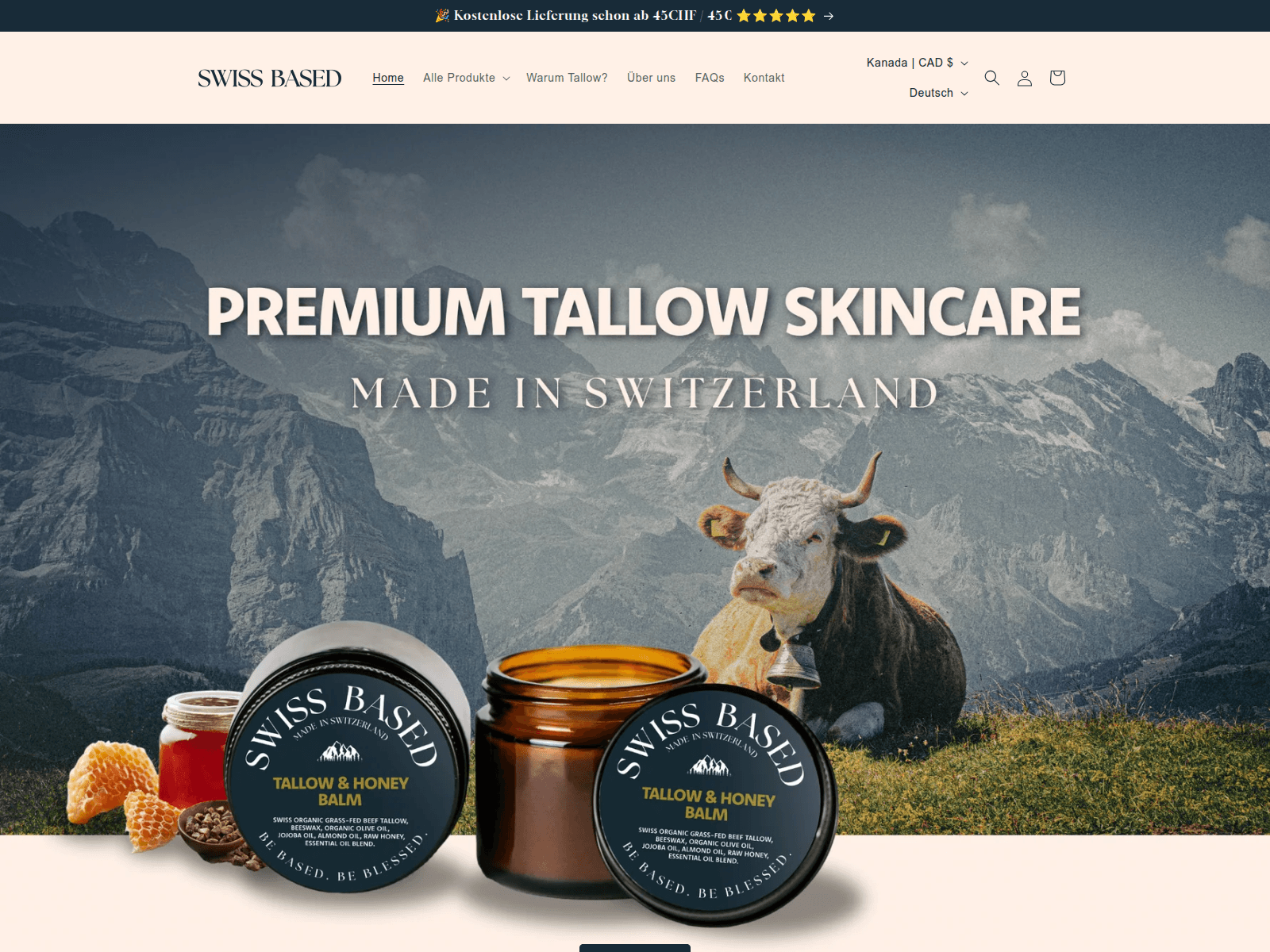 Screenshot of swissbased.shop