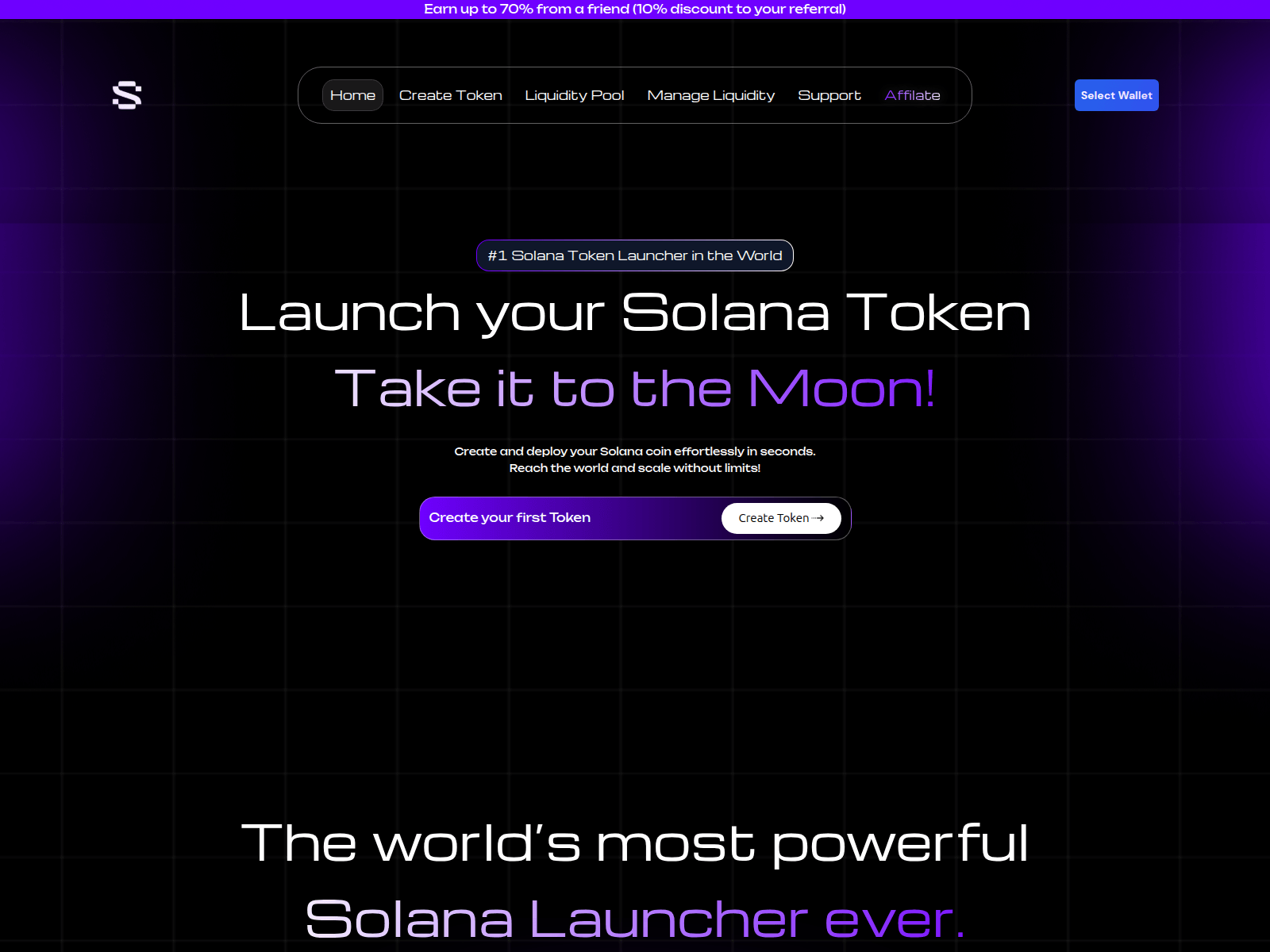 Screenshot of solana.sol-shelter.cc