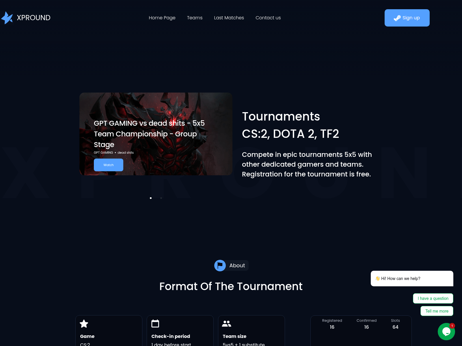 Screenshot of xpround.com