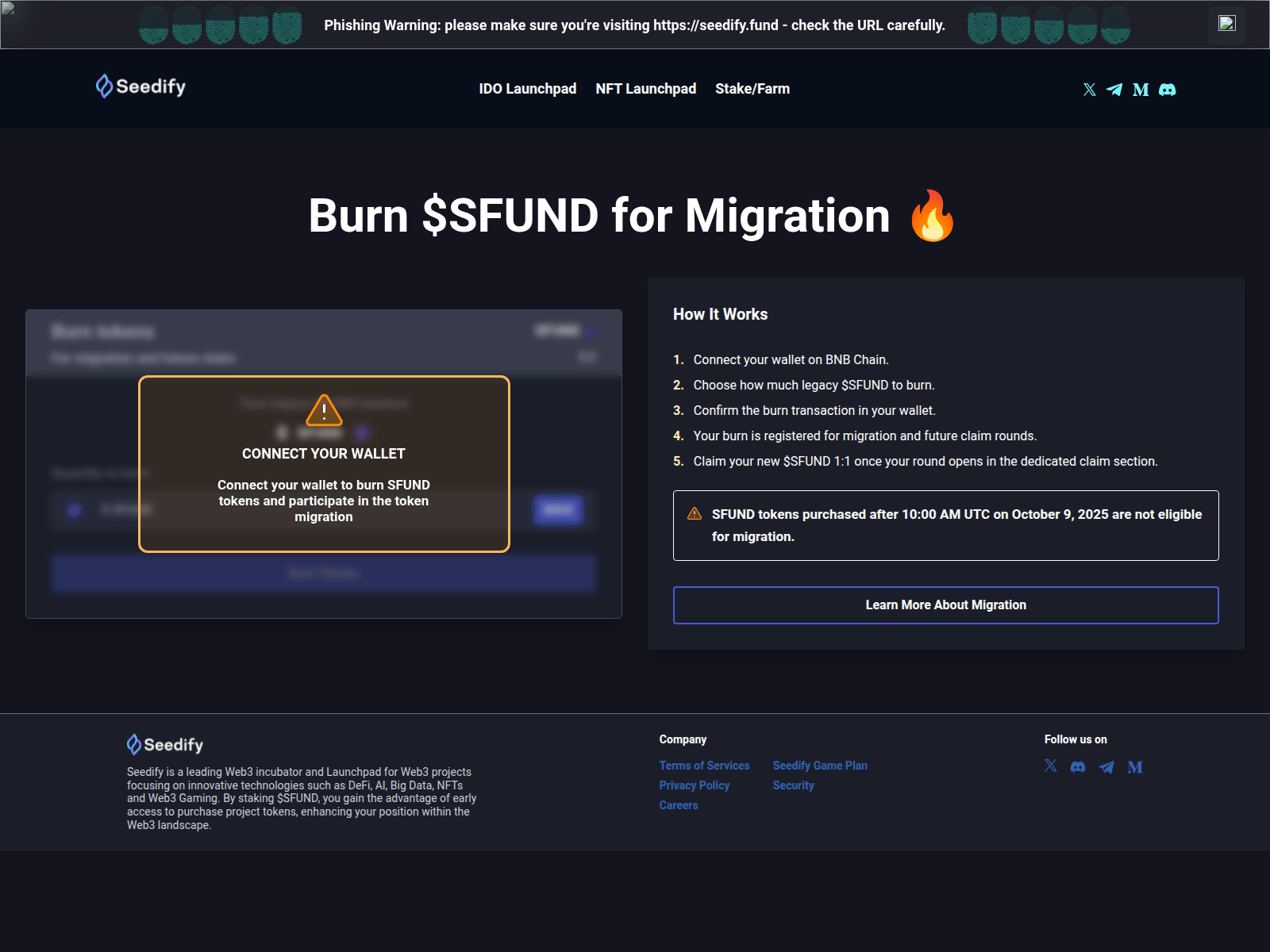 Screenshot of seedify-funds.vercel.app