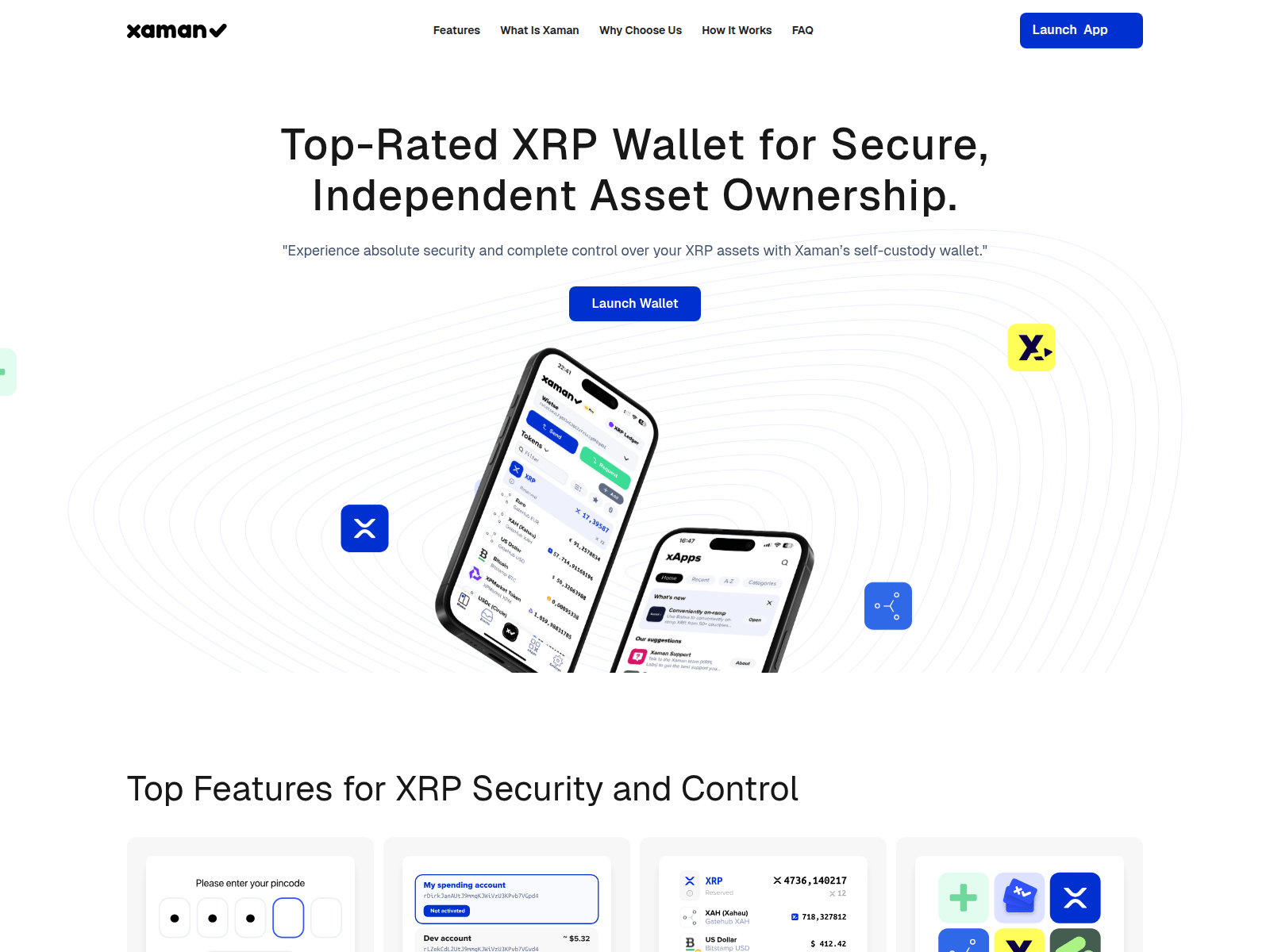 Screenshot of en-xamanwallet.com