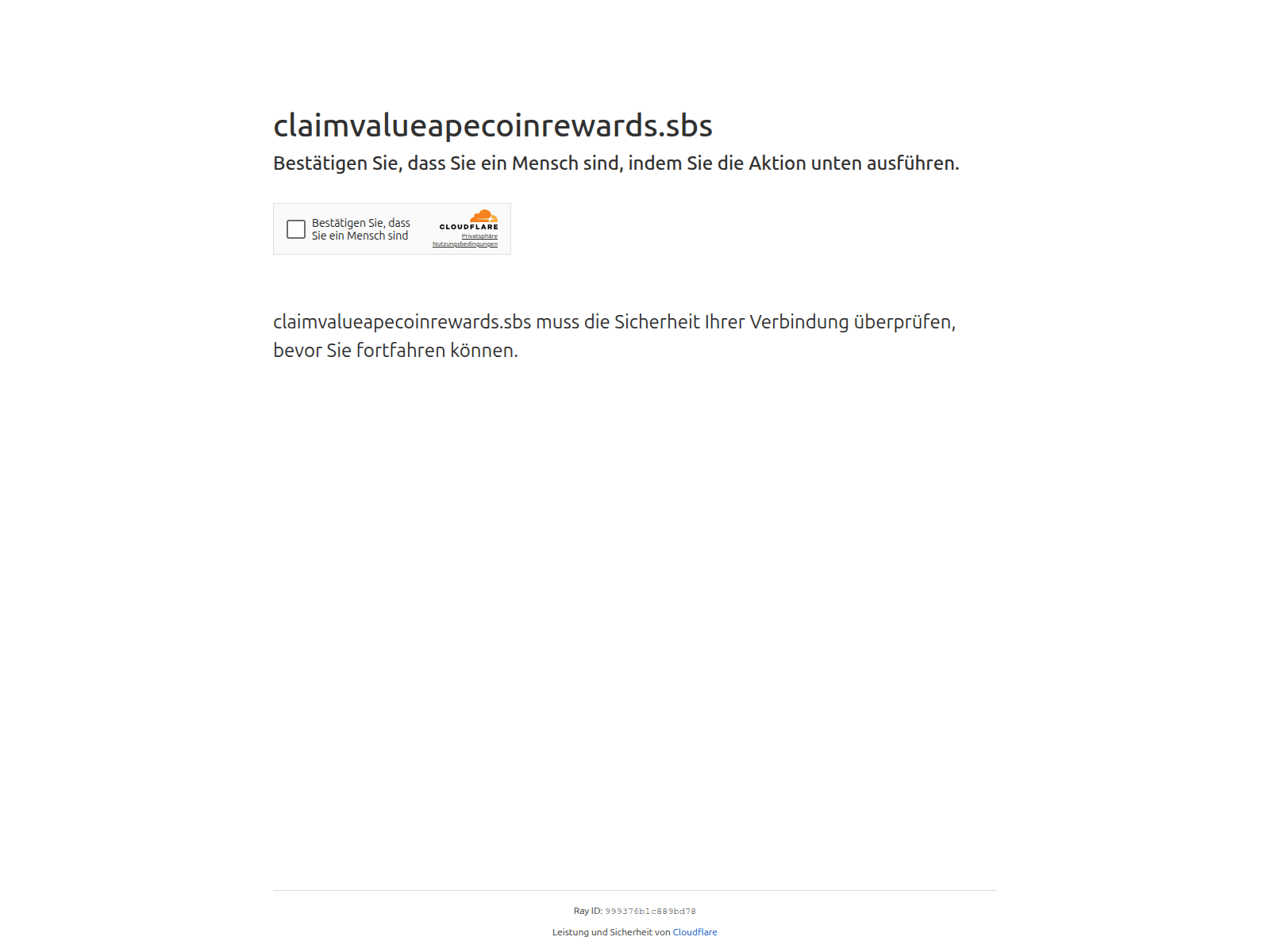 Screenshot of claimvalueapecoinrewards.sbs