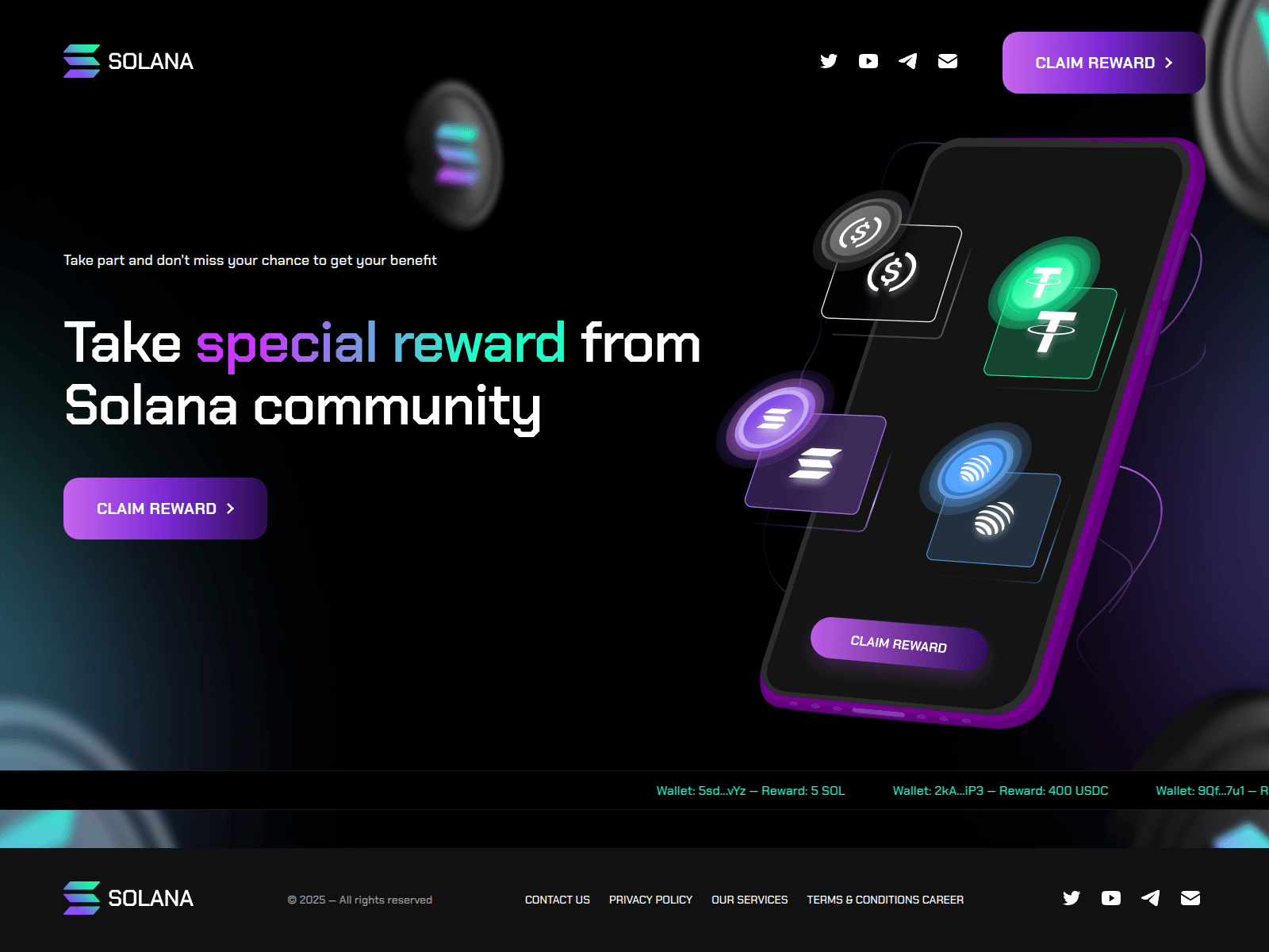 Screenshot of solairdrop.co