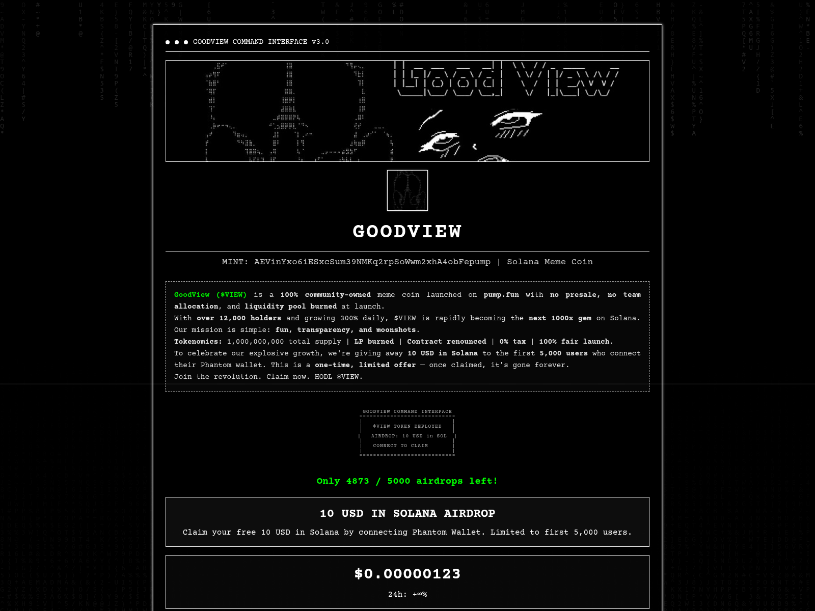 Screenshot of goodviewairdrop.webhop.me