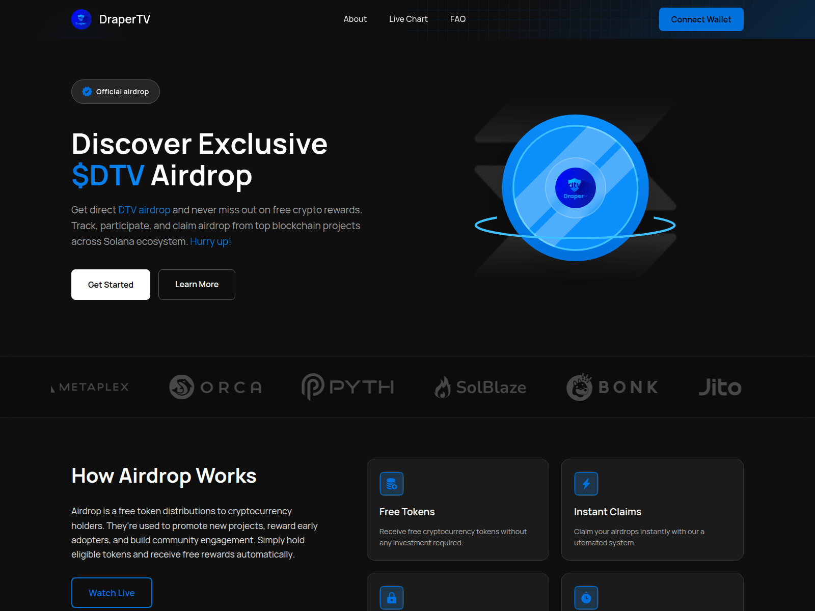 Screenshot of airdrop-drapertv.com