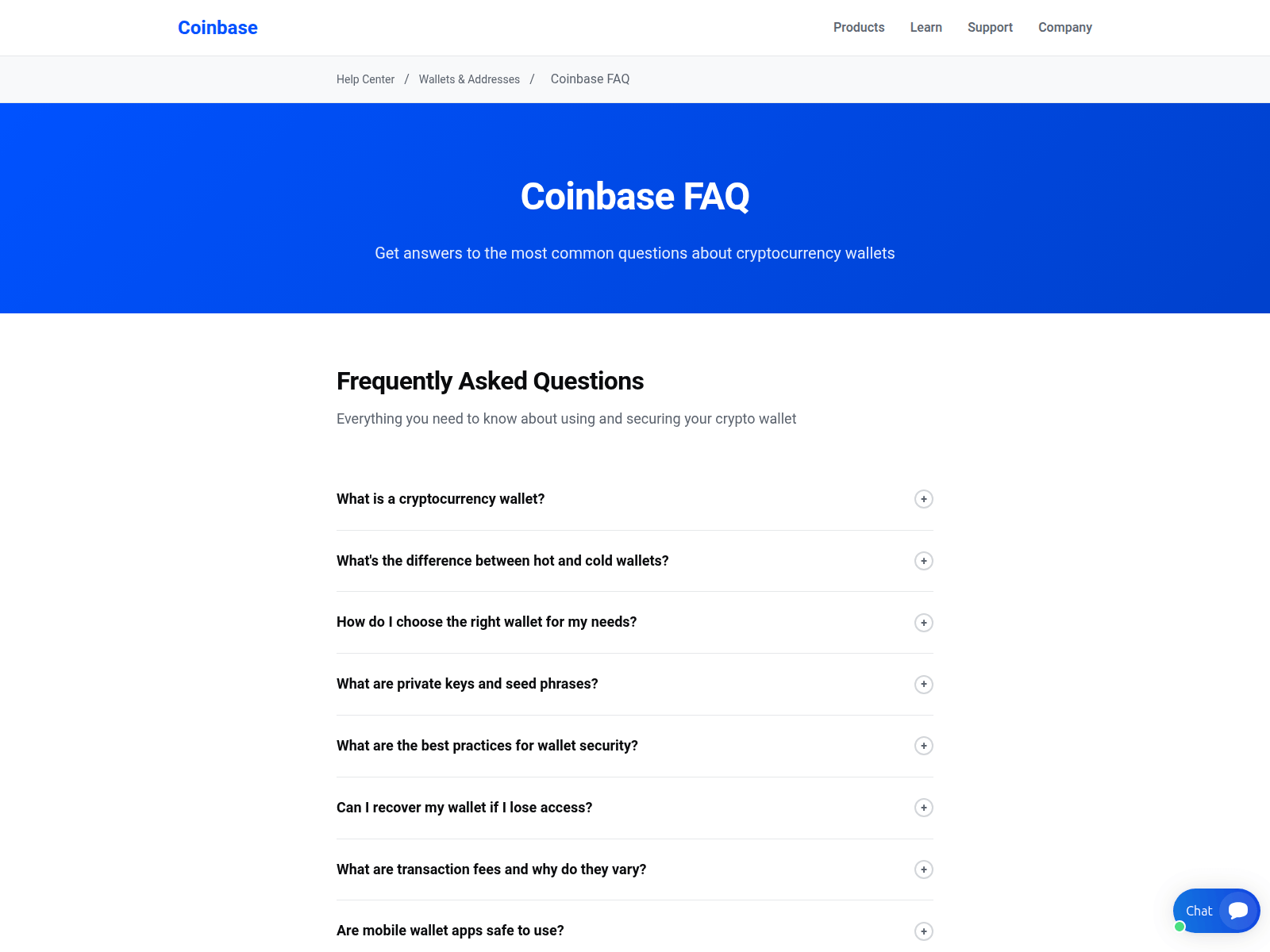 Screenshot of coinbasewallet.support