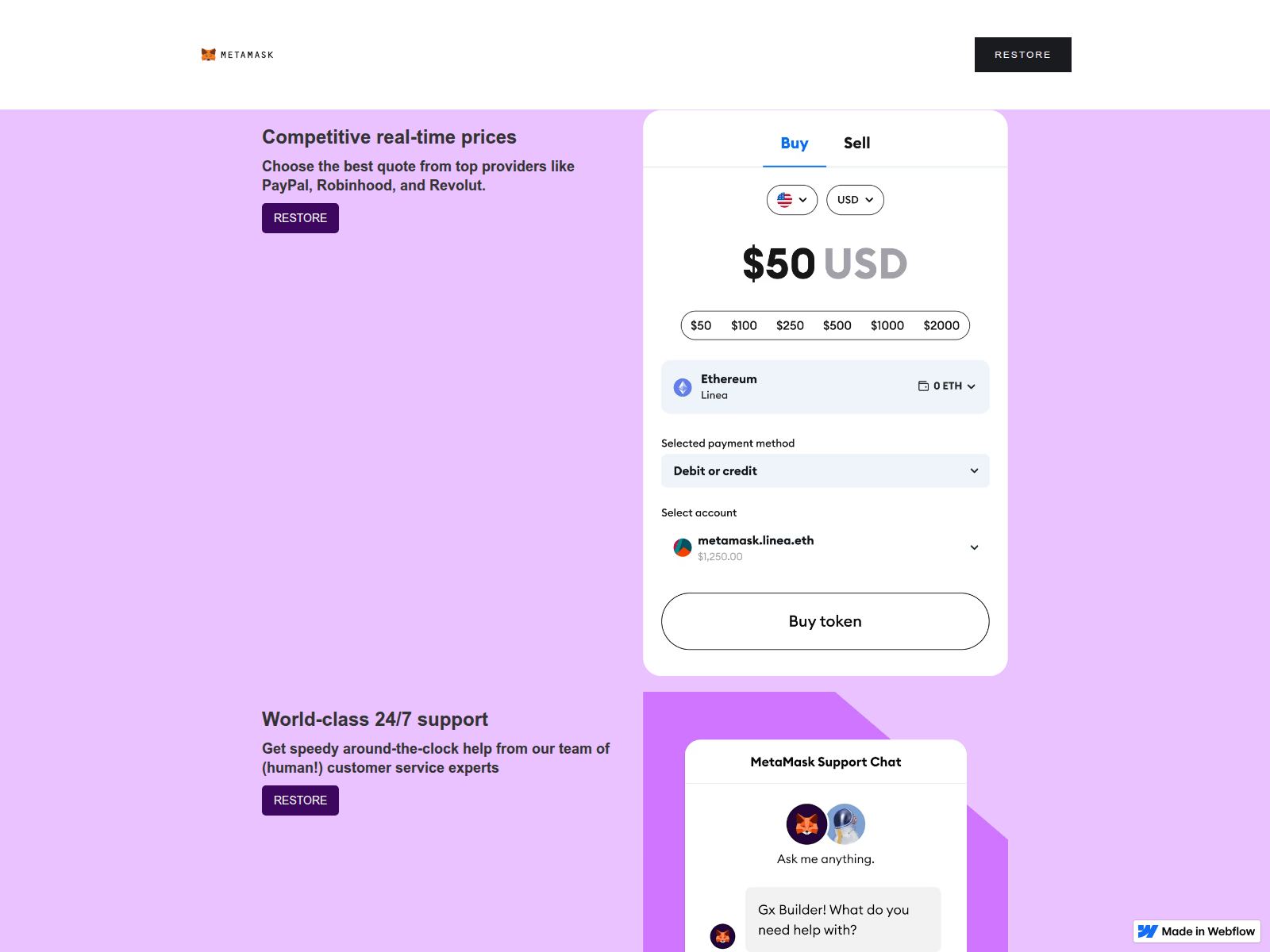 Screenshot of jupiterstakemars.webflow.io
