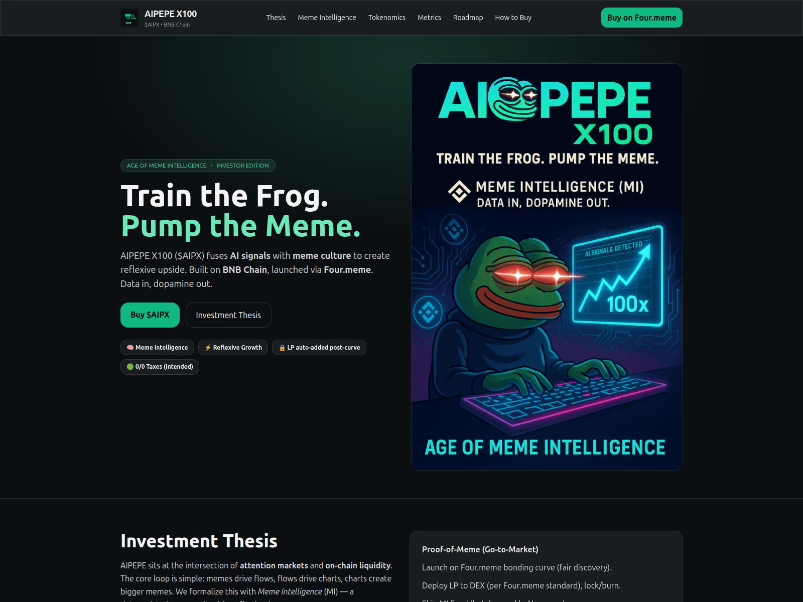 Screenshot of aipepex100.fun