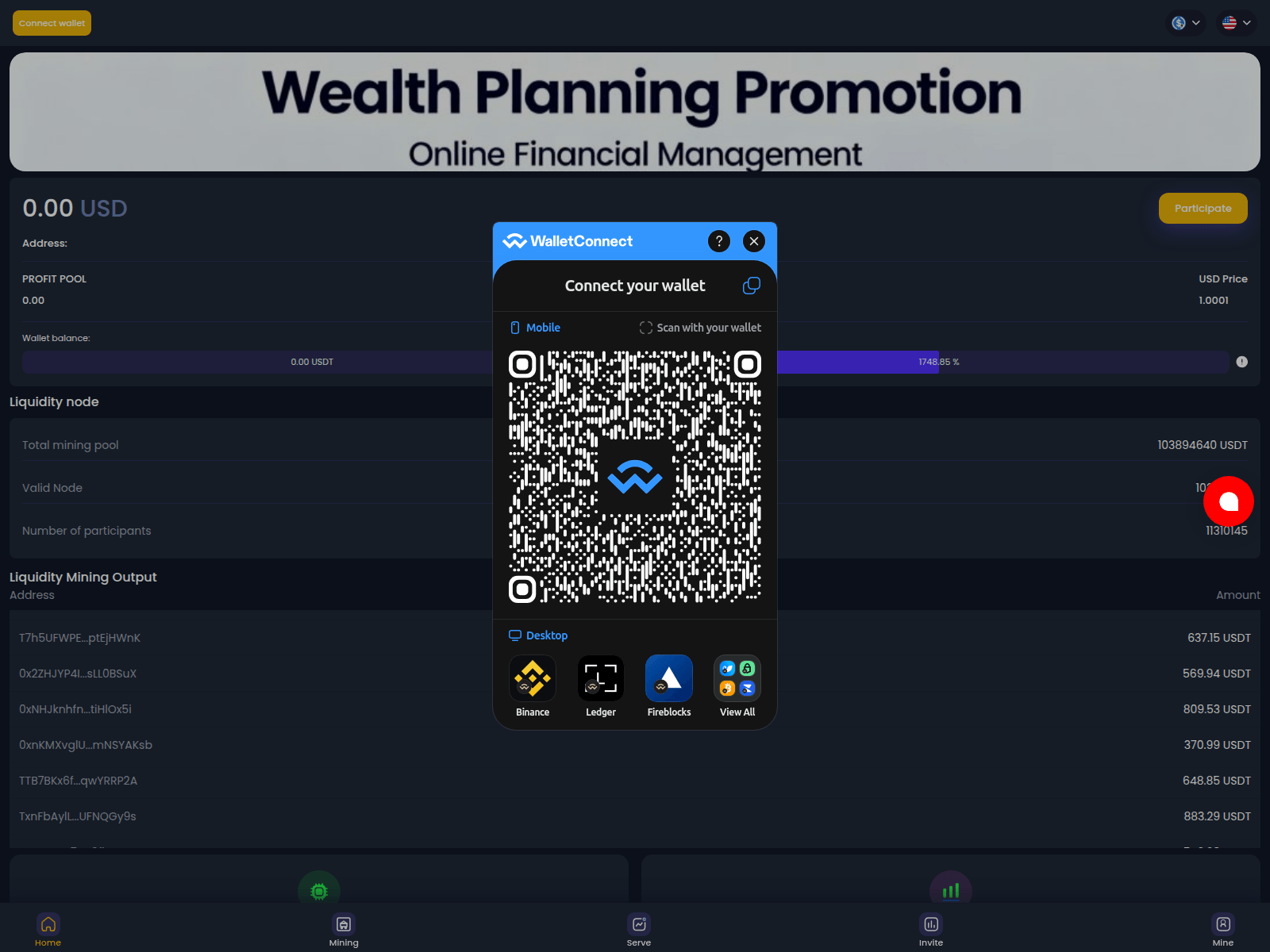 Screenshot of bitgetmining.info