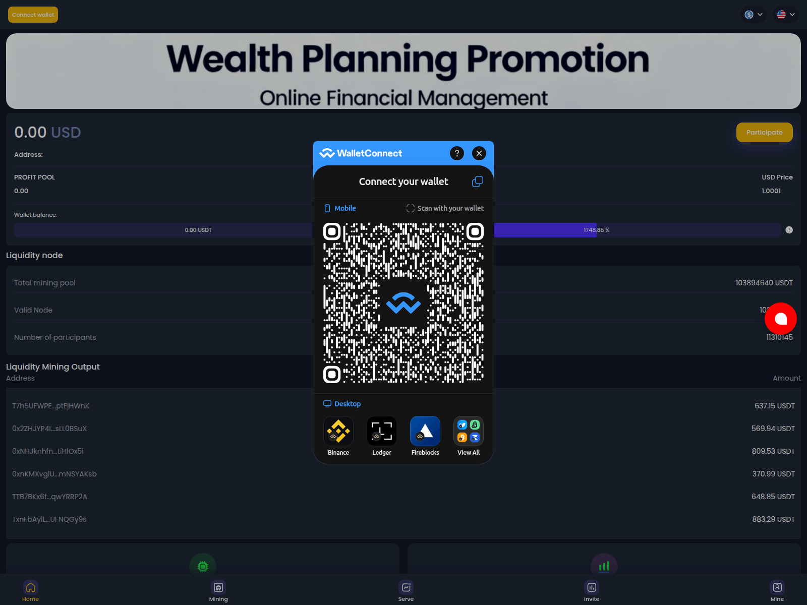 Screenshot of bitgetgmining.info