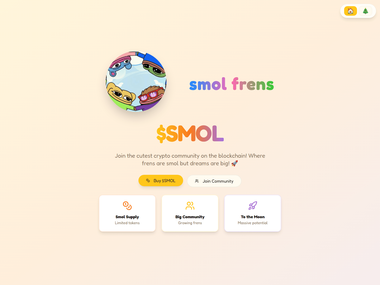 Screenshot of smol.click