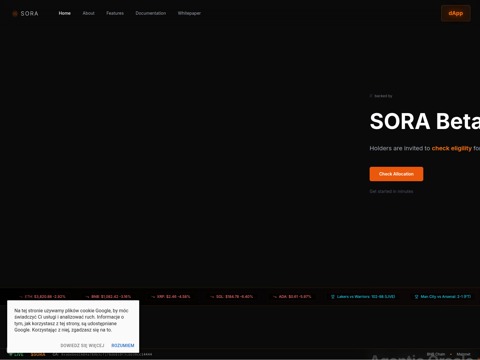 Screenshot of rewards-soracles.com