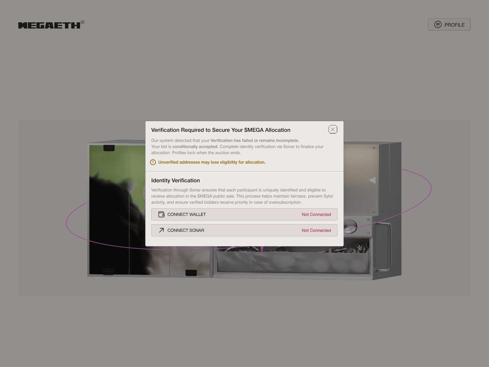 Screenshot of verification-megaeth.com