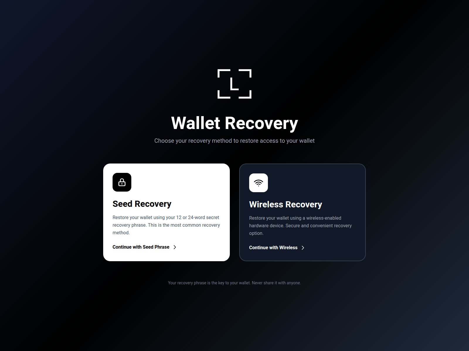 Screenshot of recovermywallet.online