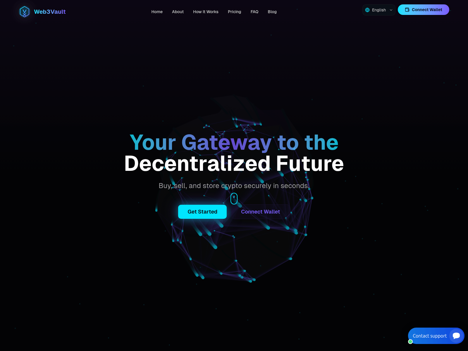 Screenshot of web3cryptovault.com