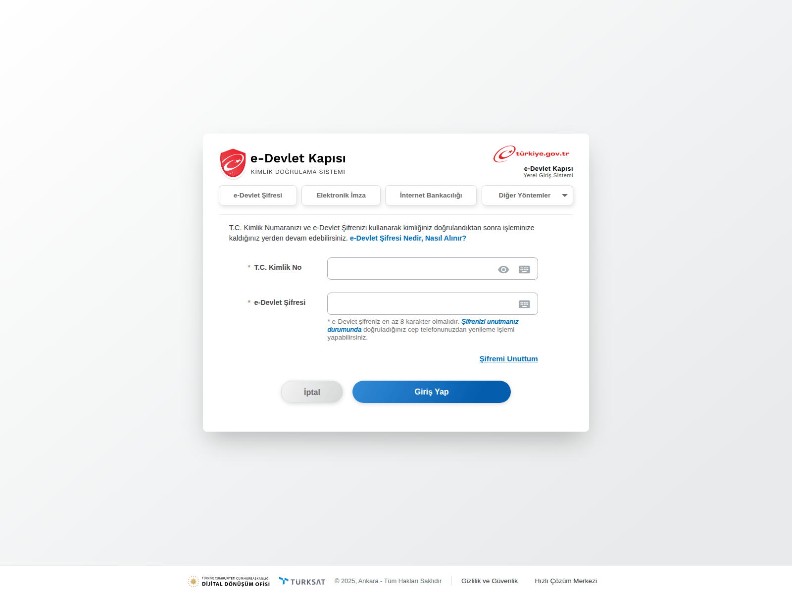 Screenshot of girispanelebasvuru.com