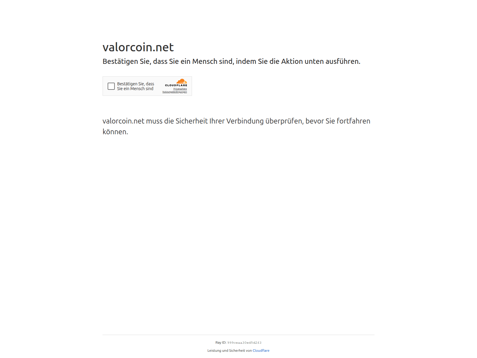Screenshot of valorcoin.net