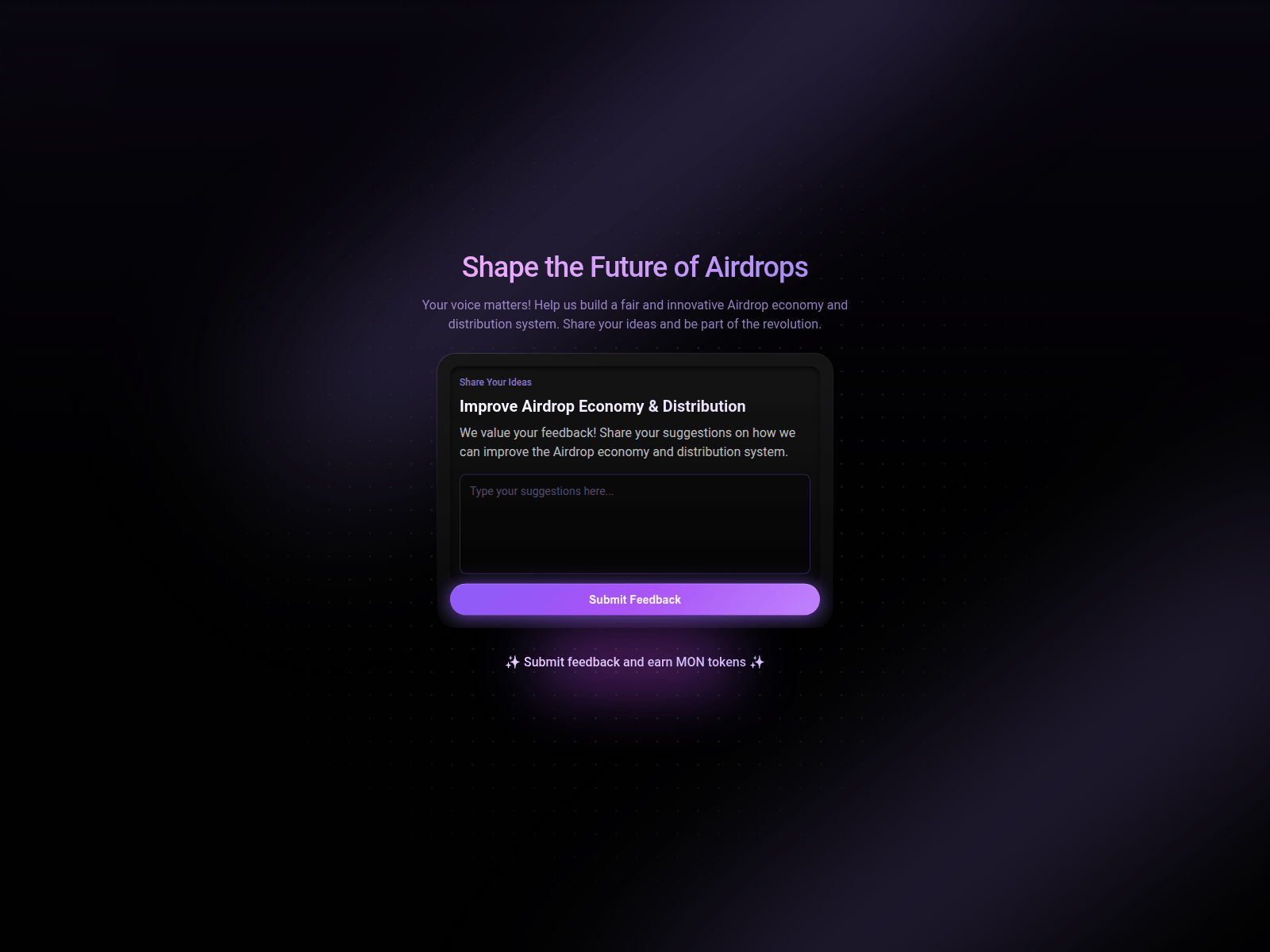 Screenshot of feedback-mon.xyz