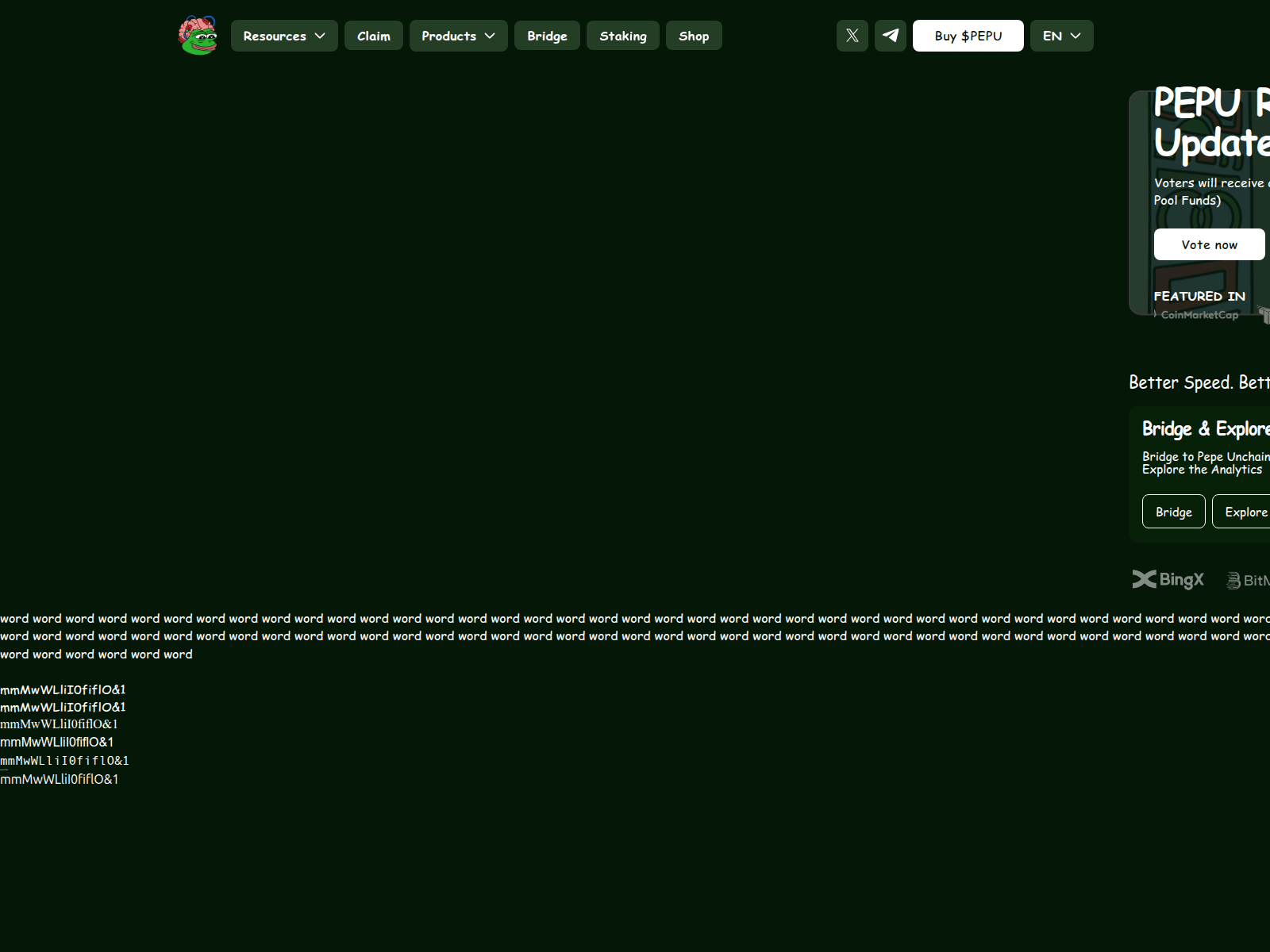Screenshot of pepusunchained-portal.votings.workers.dev