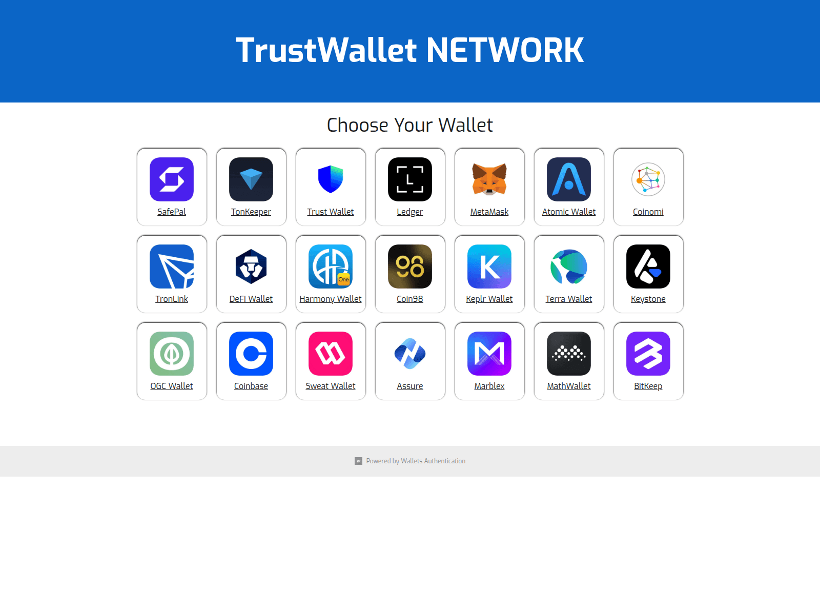 Screenshot of trustwallet-networks.pages.dev