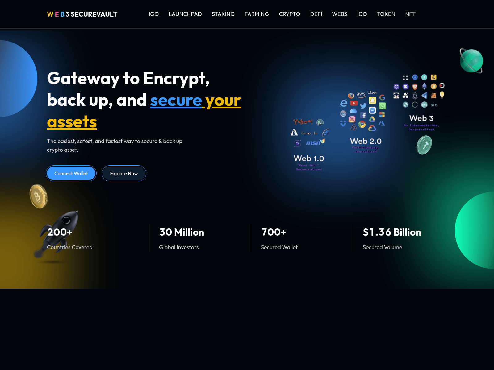 Screenshot of web3-securevault.com