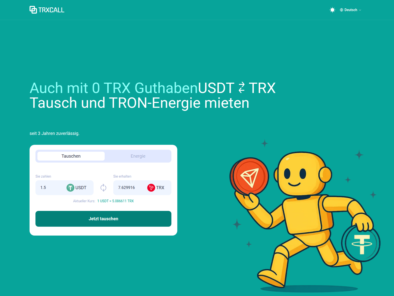 Screenshot of trxcall.org
