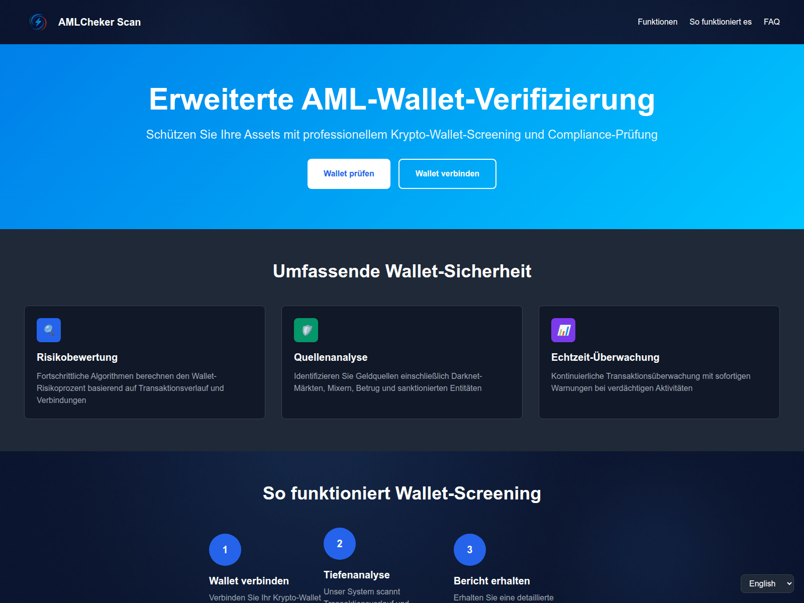 Screenshot of amlcheker.vercel.app
