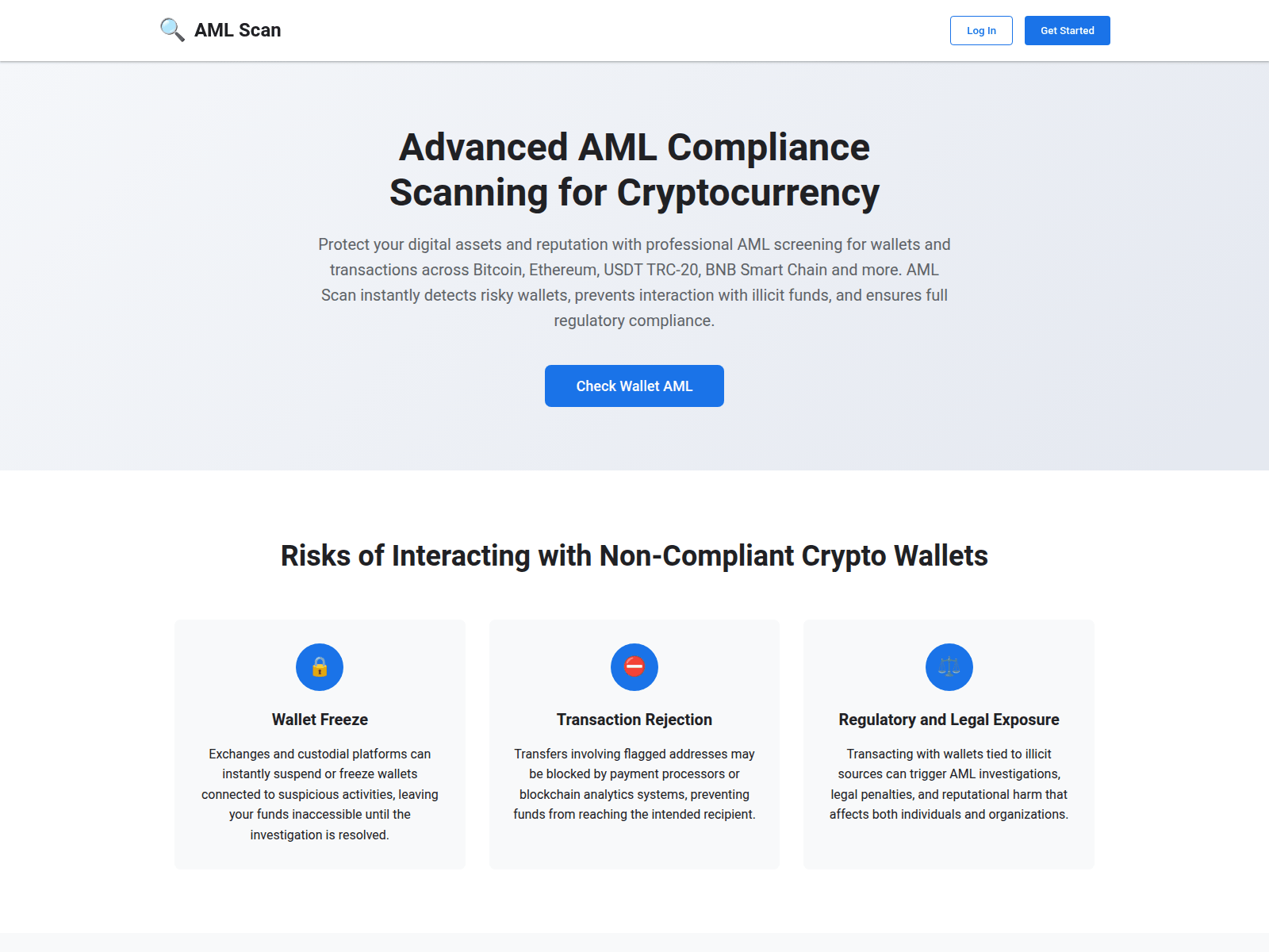 Screenshot of free-aml-checks.org
