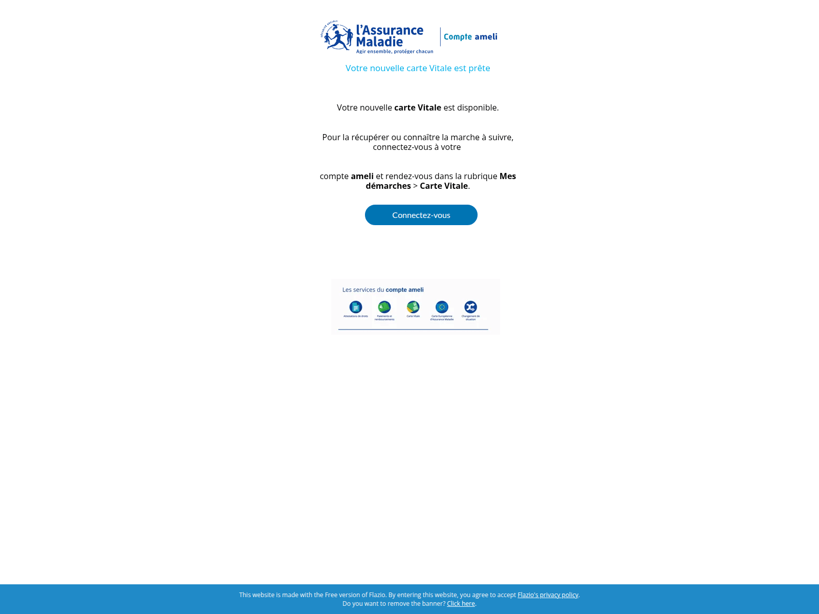 Screenshot of cvvc.flazio.com